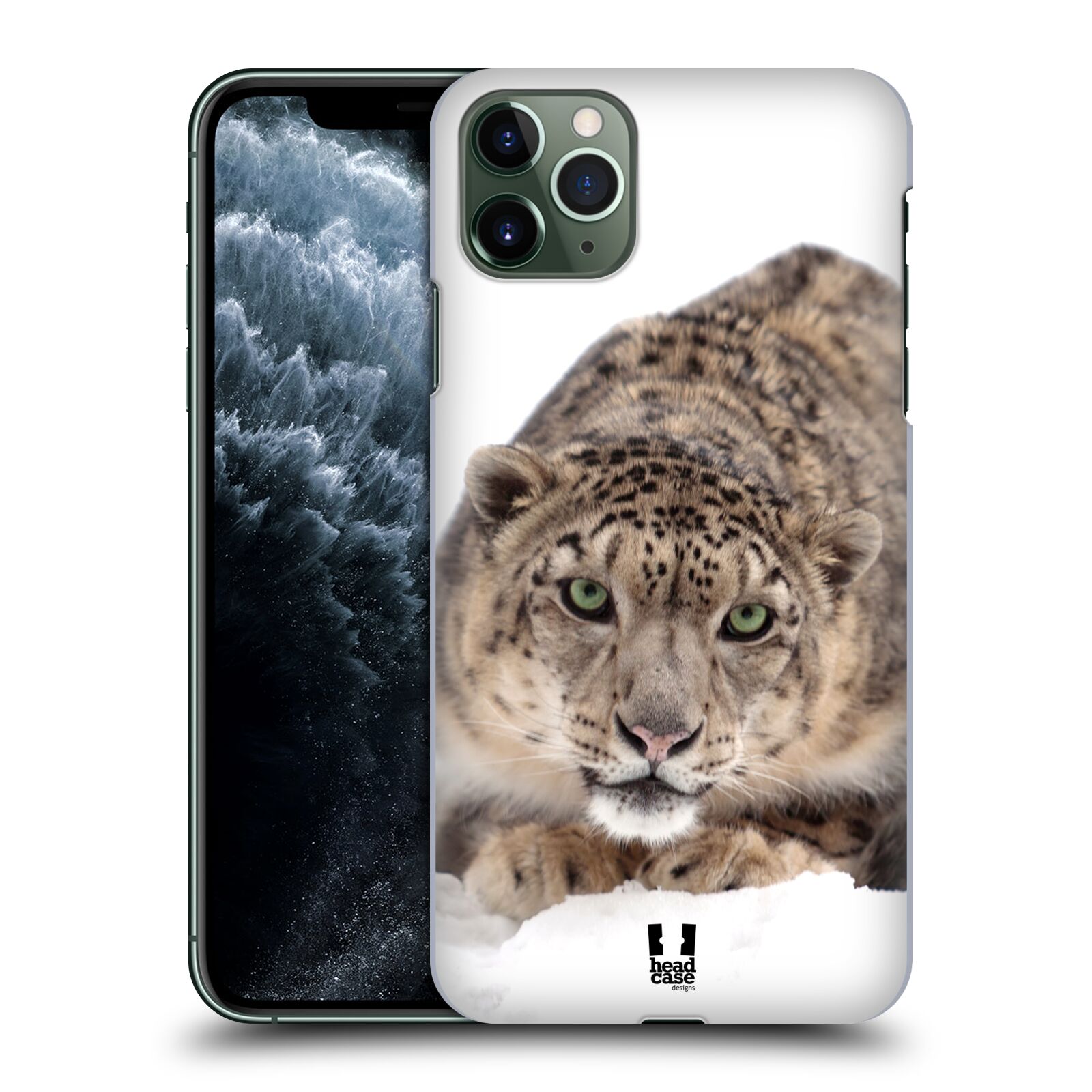 Pouzdro na mobil Apple Iphone 11 PRO MAX - HEAD CASE - vzor Divočina, Divoký život a zvířata foto SNĚŽNÝ LEOPARD