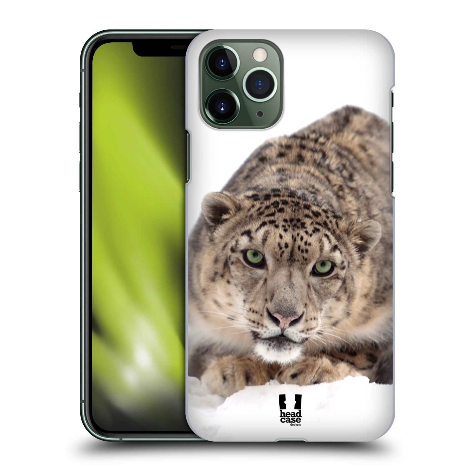 Pouzdro na mobil Apple Iphone 11 PRO - HEAD CASE - vzor Divočina, Divoký život a zvířata foto SNĚŽNÝ LEOPARD