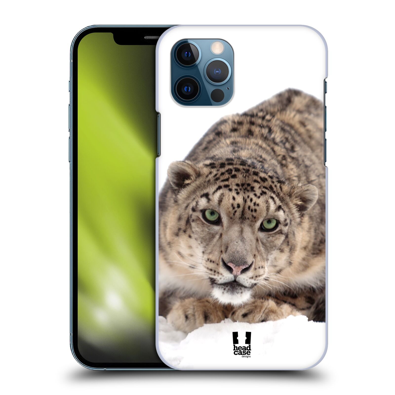 HEAD CASE plastový obal na mobil Apple Iphone 12 / Iphone 12 PRO vzor Divočina, Divoký život a zvířata foto SNĚŽNÝ LEOPARD