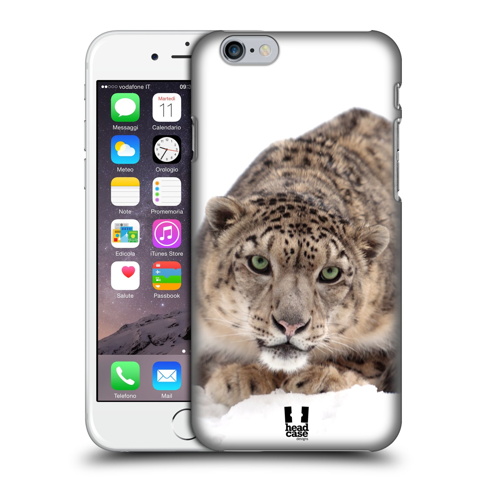 Plastové pouzdro pro mobil Apple Iphone 6/6S vzor Divočina, Divoký život a zvířata foto SNĚŽNÝ LEOPARD