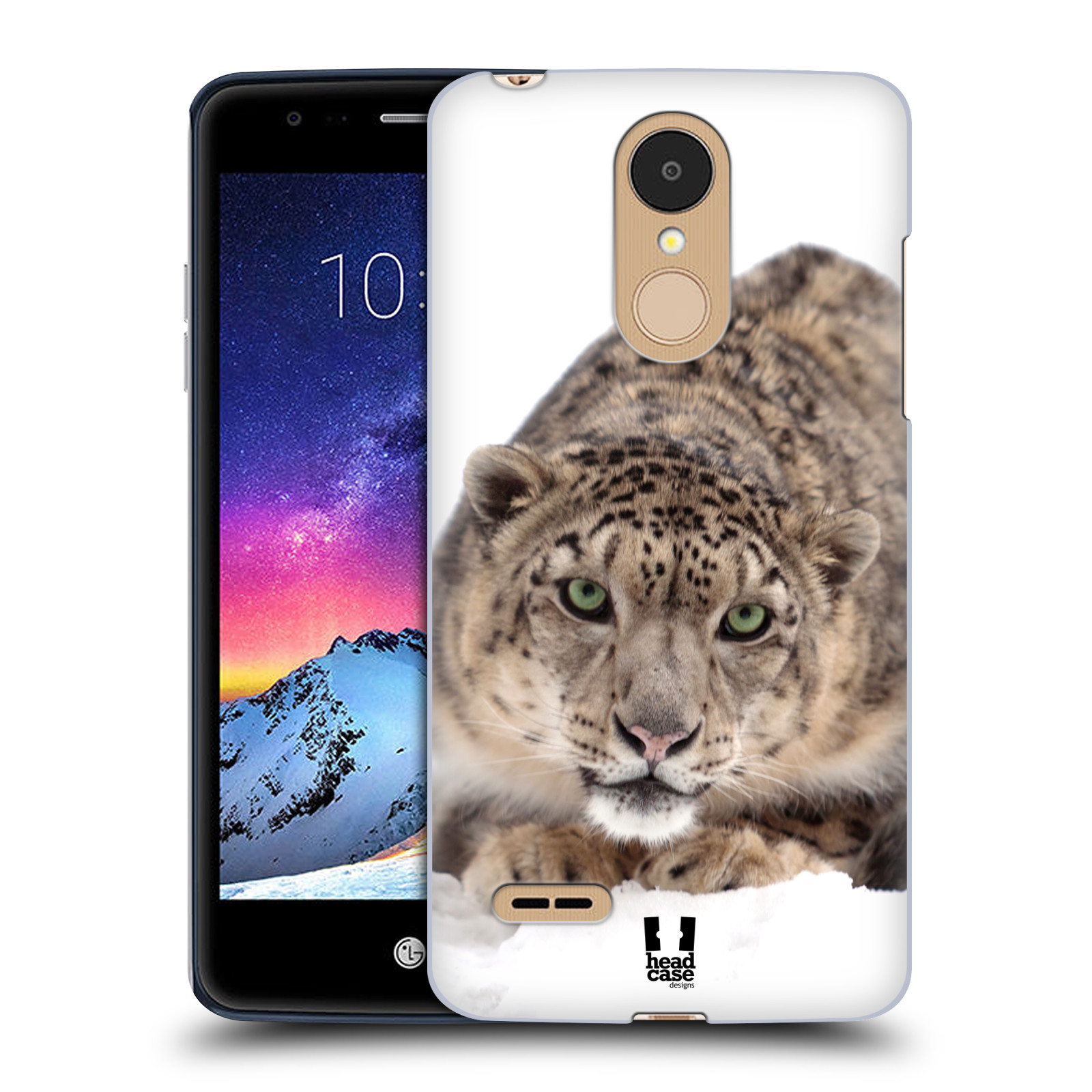 HEAD CASE plastový obal na mobil LG K9 / K8 2018 vzor Divočina, Divoký život a zvířata foto SNĚŽNÝ LEOPARD