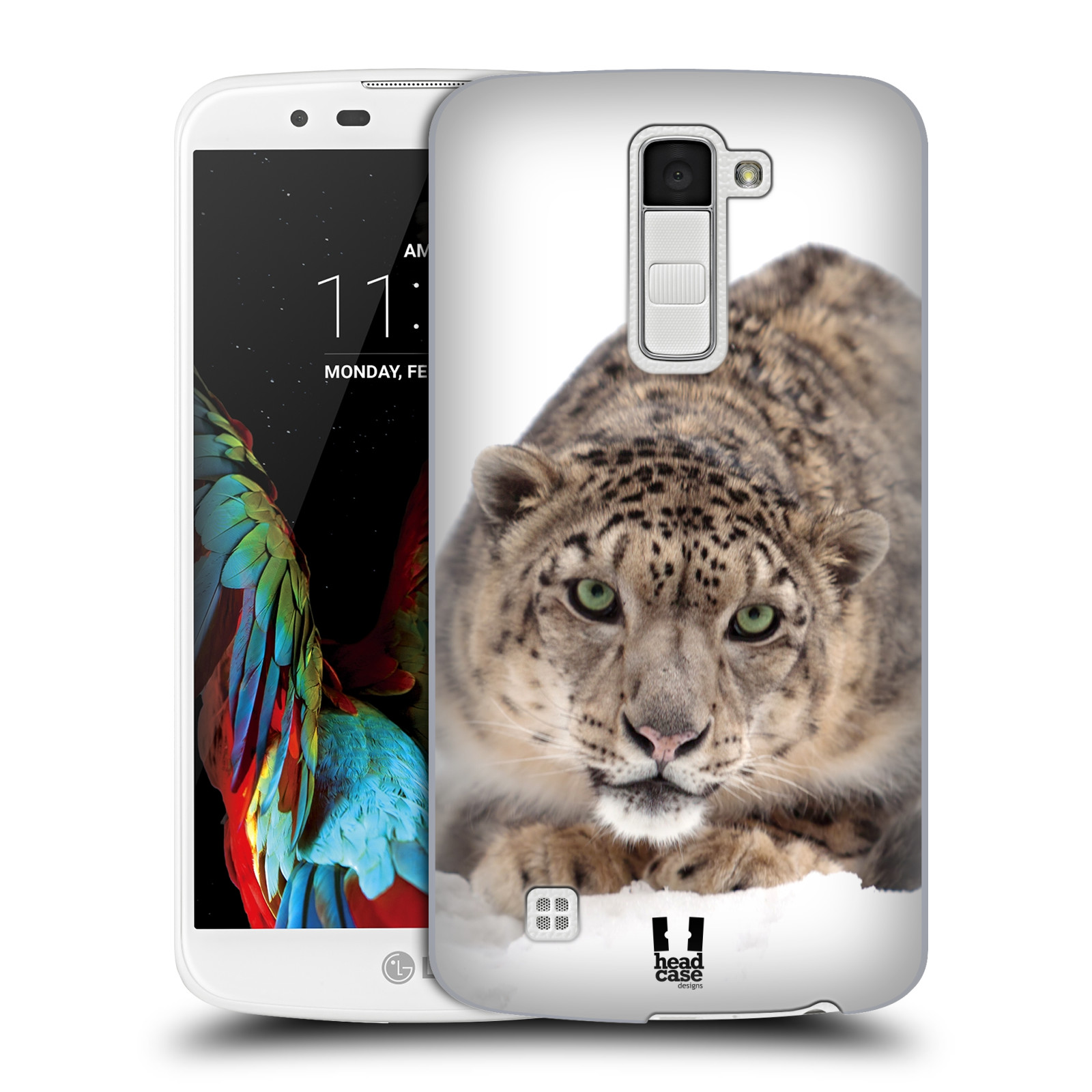 HEAD CASE plastový obal na mobil LG K10 vzor Divočina, Divoký život a zvířata foto SNĚŽNÝ LEOPARD