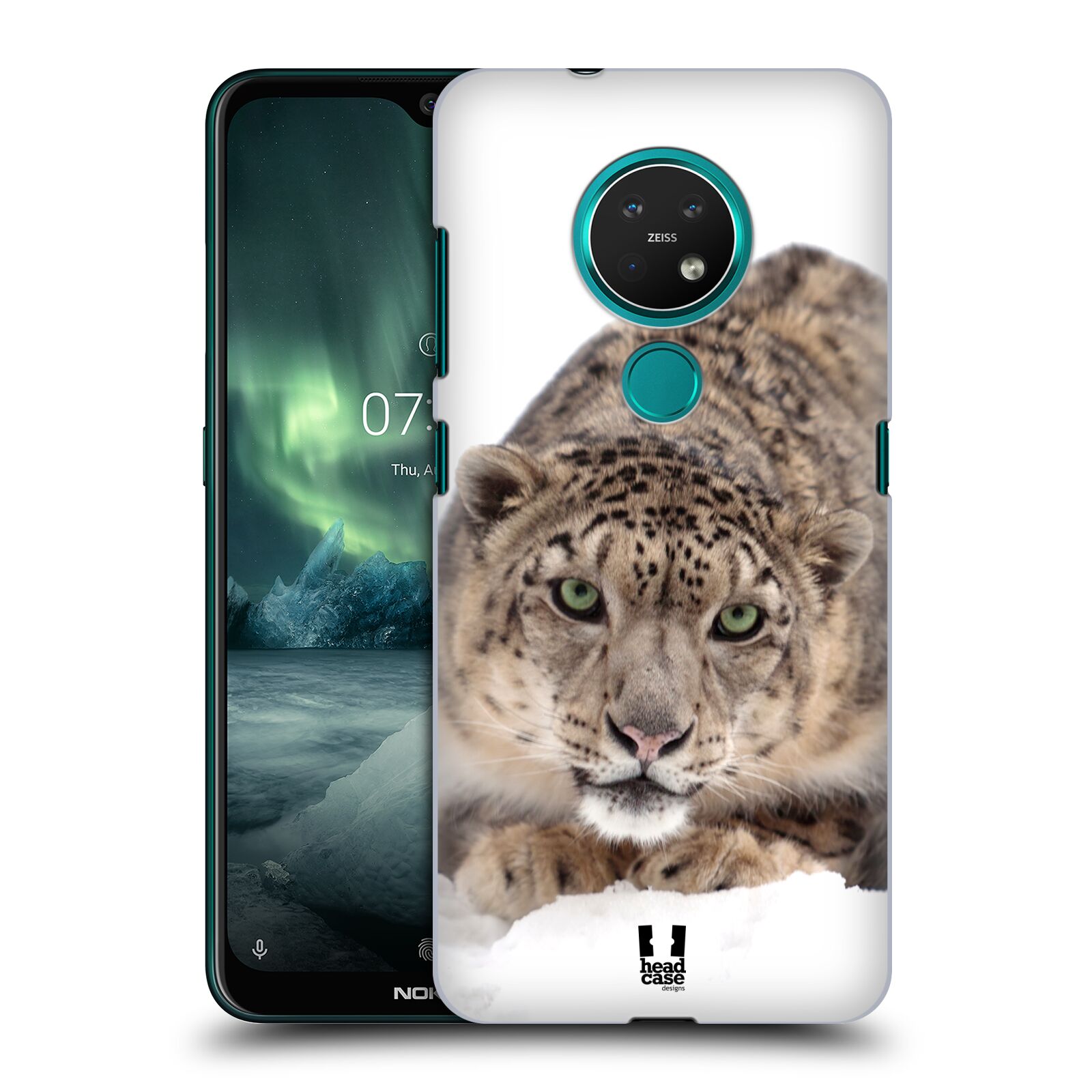 Pouzdro na mobil NOKIA 7.2 - HEAD CASE - vzor Divočina, Divoký život a zvířata foto SNĚŽNÝ LEOPARD