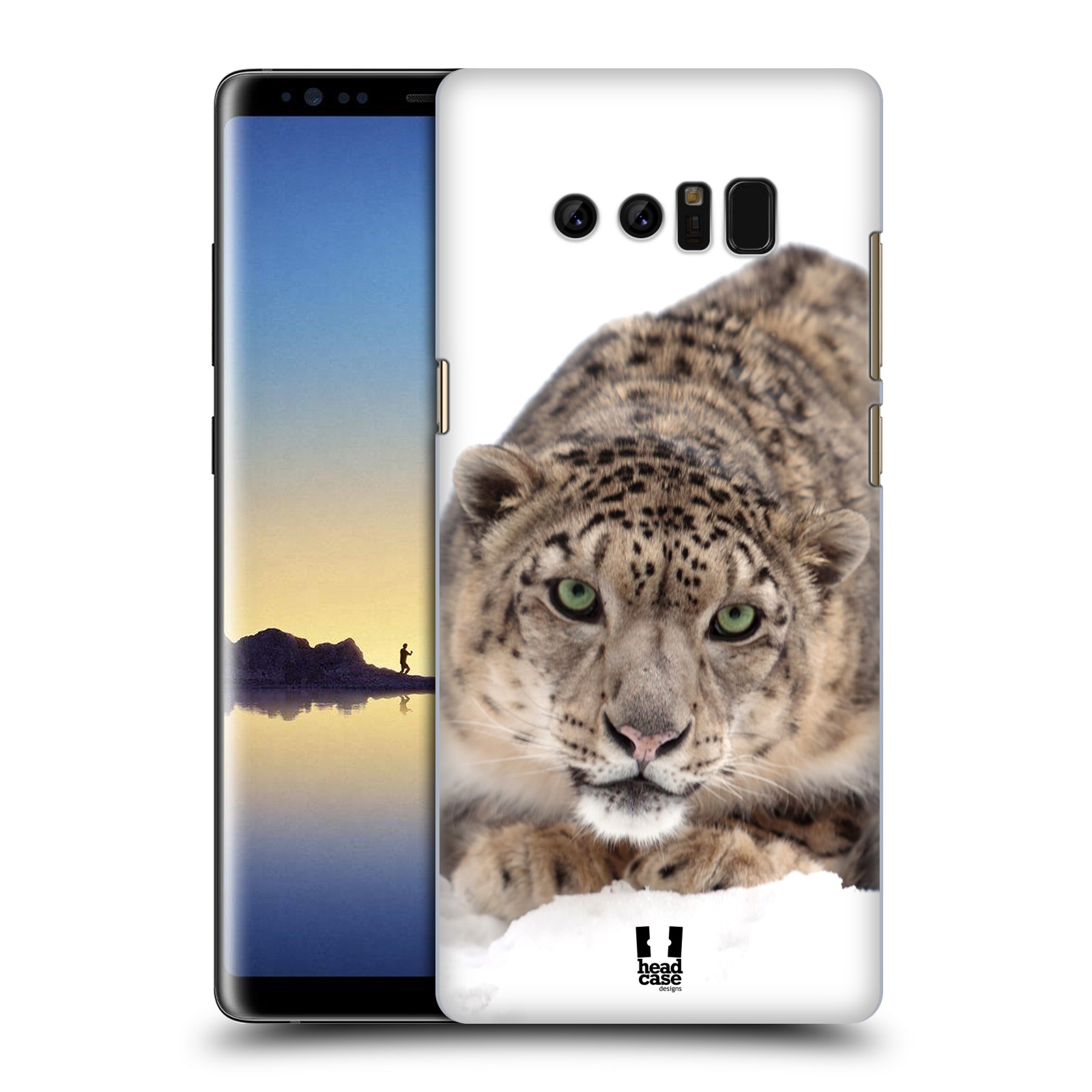 HEAD CASE plastový obal na mobil Samsung Galaxy Note 8 vzor Divočina, Divoký život a zvířata foto SNĚŽNÝ LEOPARD