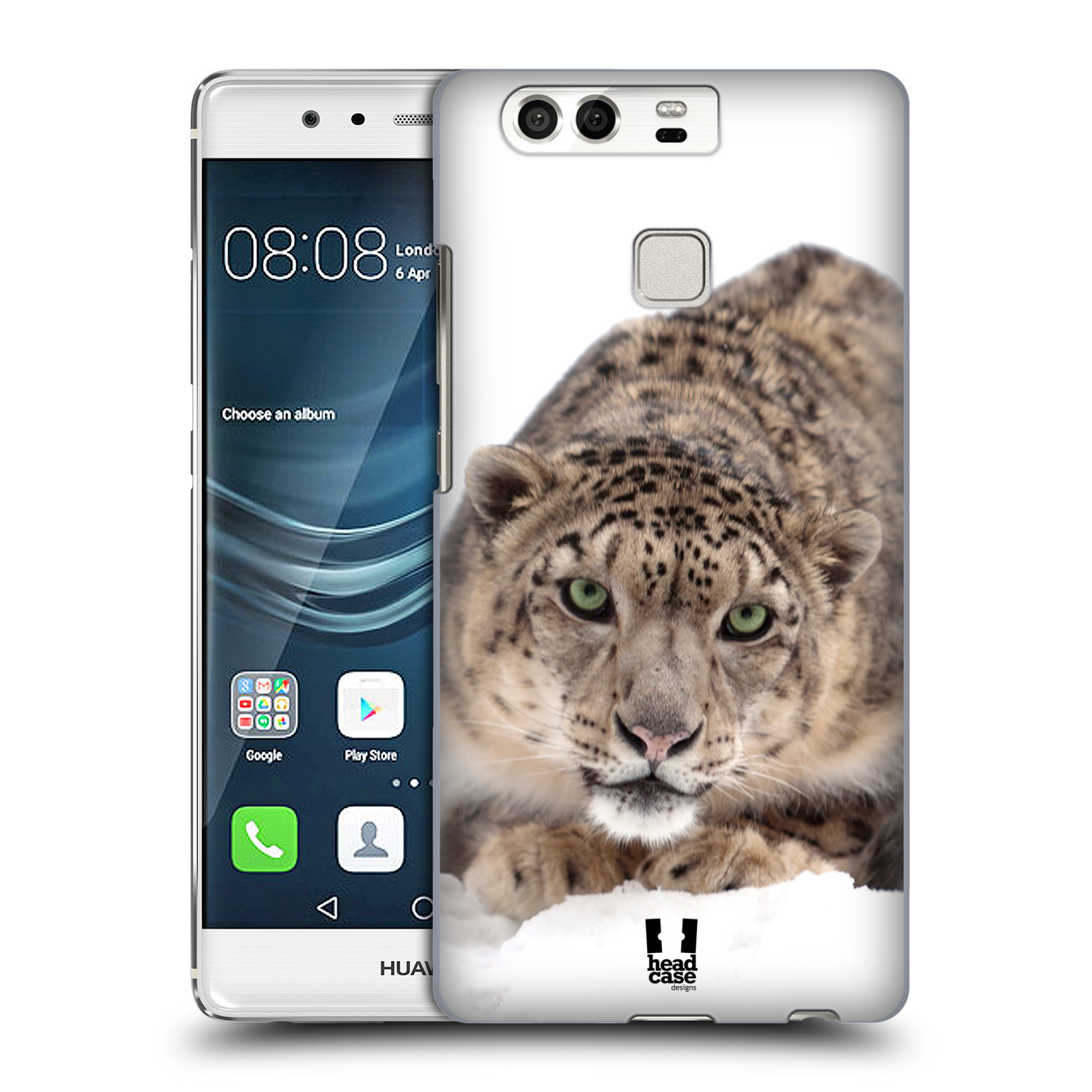 HEAD CASE plastový obal na mobil Huawei P9 / P9 DUAL SIM vzor Divočina, Divoký život a zvířata foto SNĚŽNÝ LEOPARD