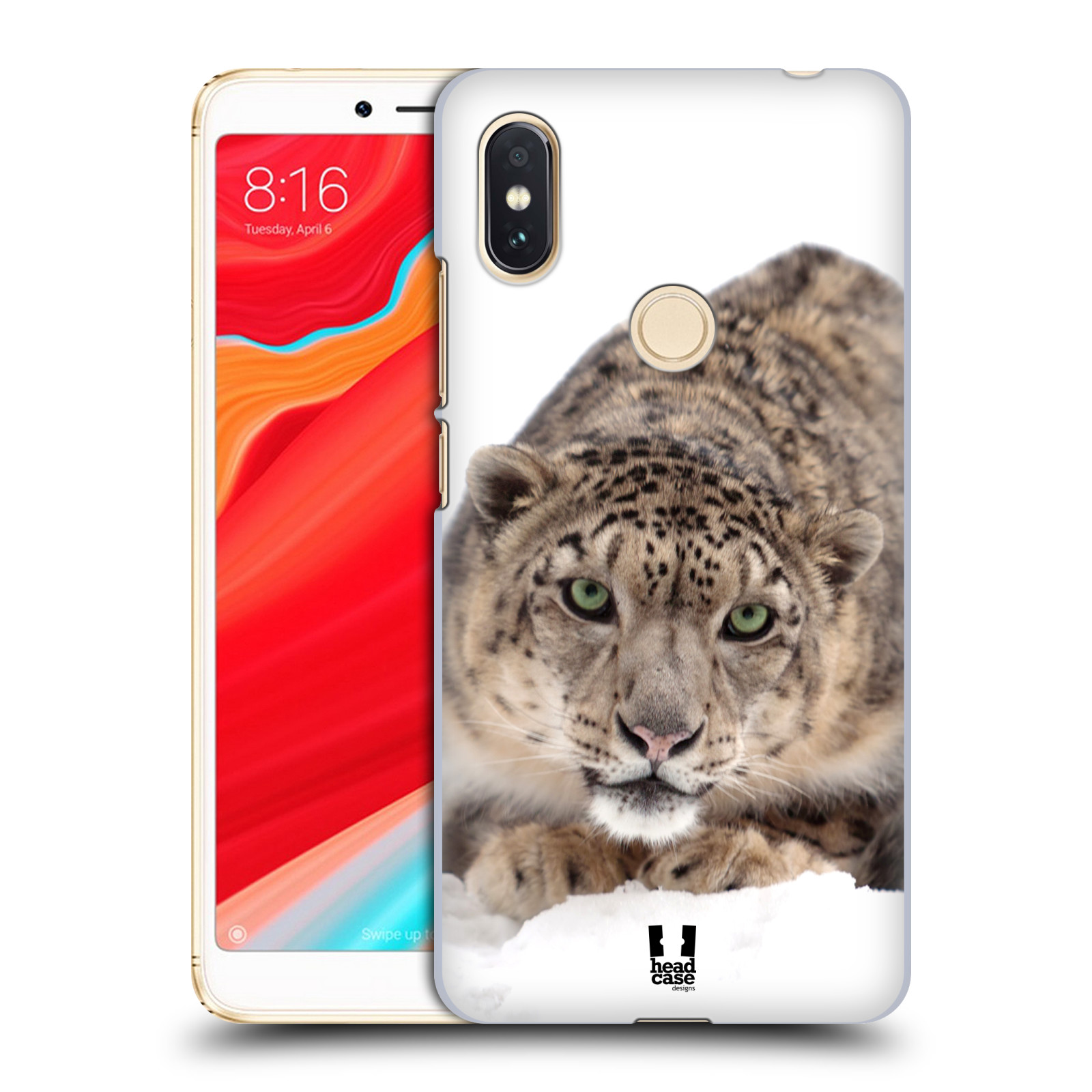 HEAD CASE plastový obal na mobil Xiaomi Redmi S2 vzor Divočina, Divoký život a zvířata foto SNĚŽNÝ LEOPARD