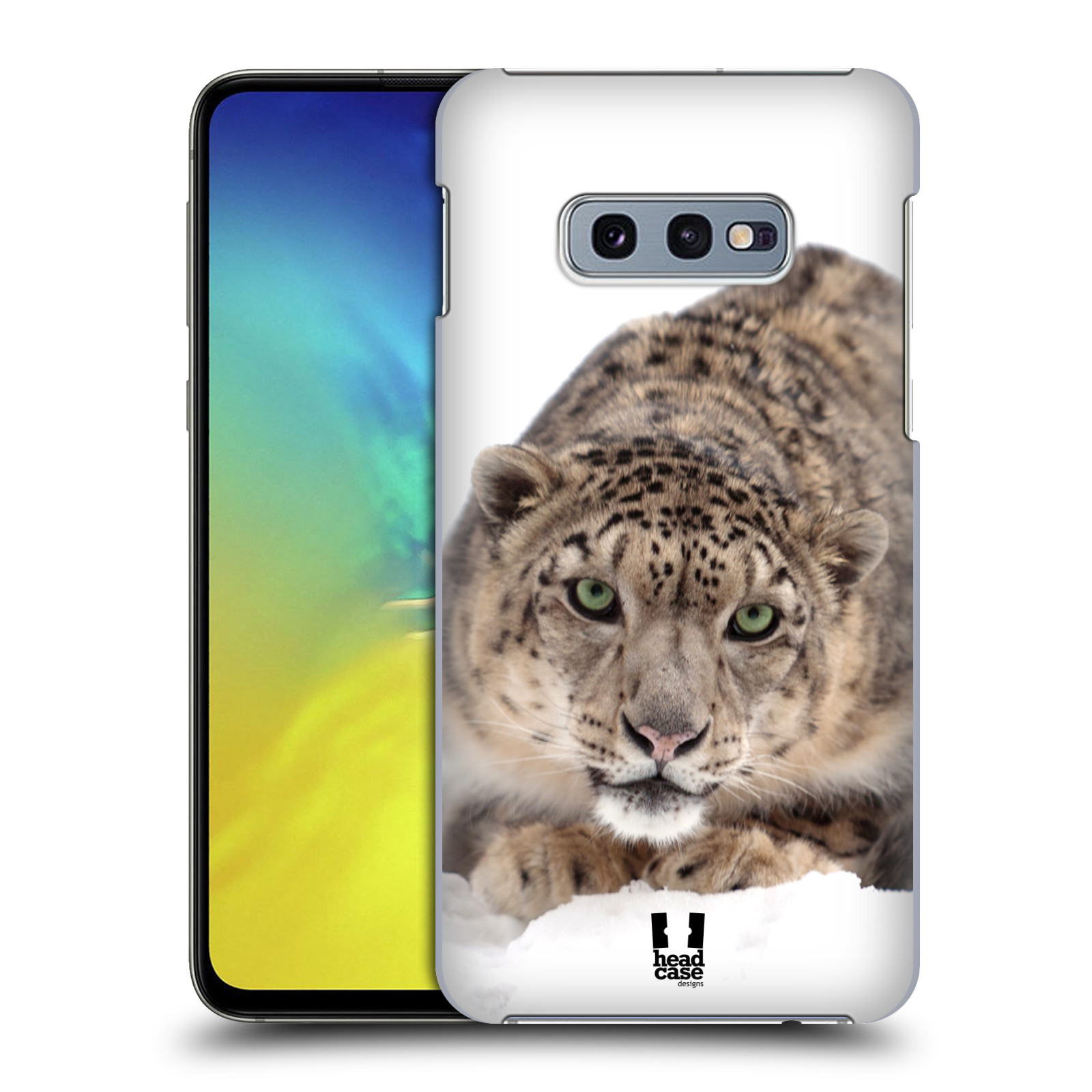 Pouzdro na mobil Samsung Galaxy S10e - HEAD CASE - vzor Divočina, Divoký život a zvířata foto SNĚŽNÝ LEOPARD