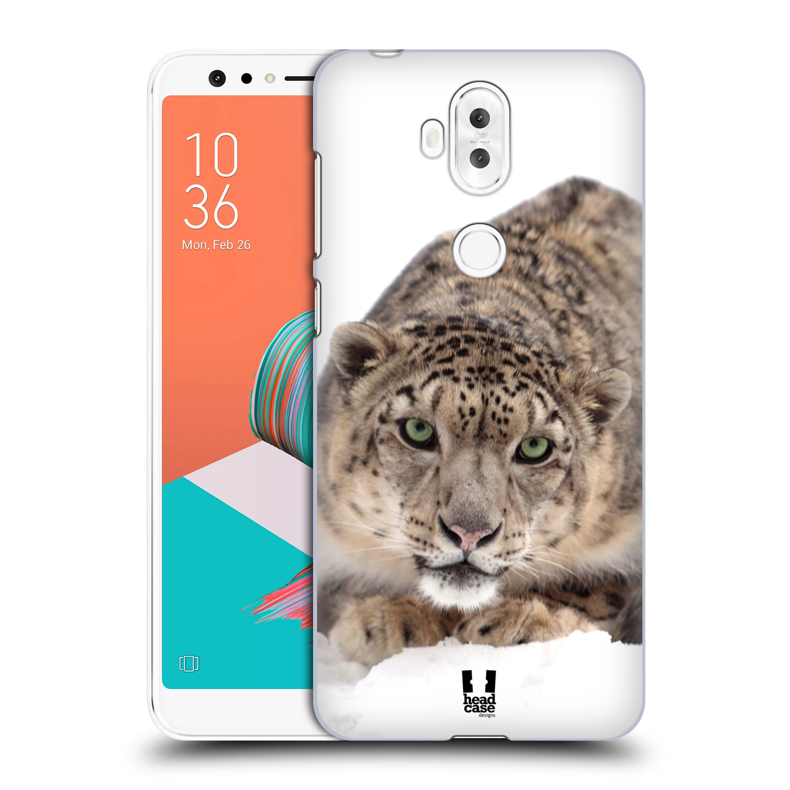 HEAD CASE plastový obal na mobil Asus Zenfone 5 LITE ZC600KL vzor Divočina, Divoký život a zvířata foto SNĚŽNÝ LEOPARD