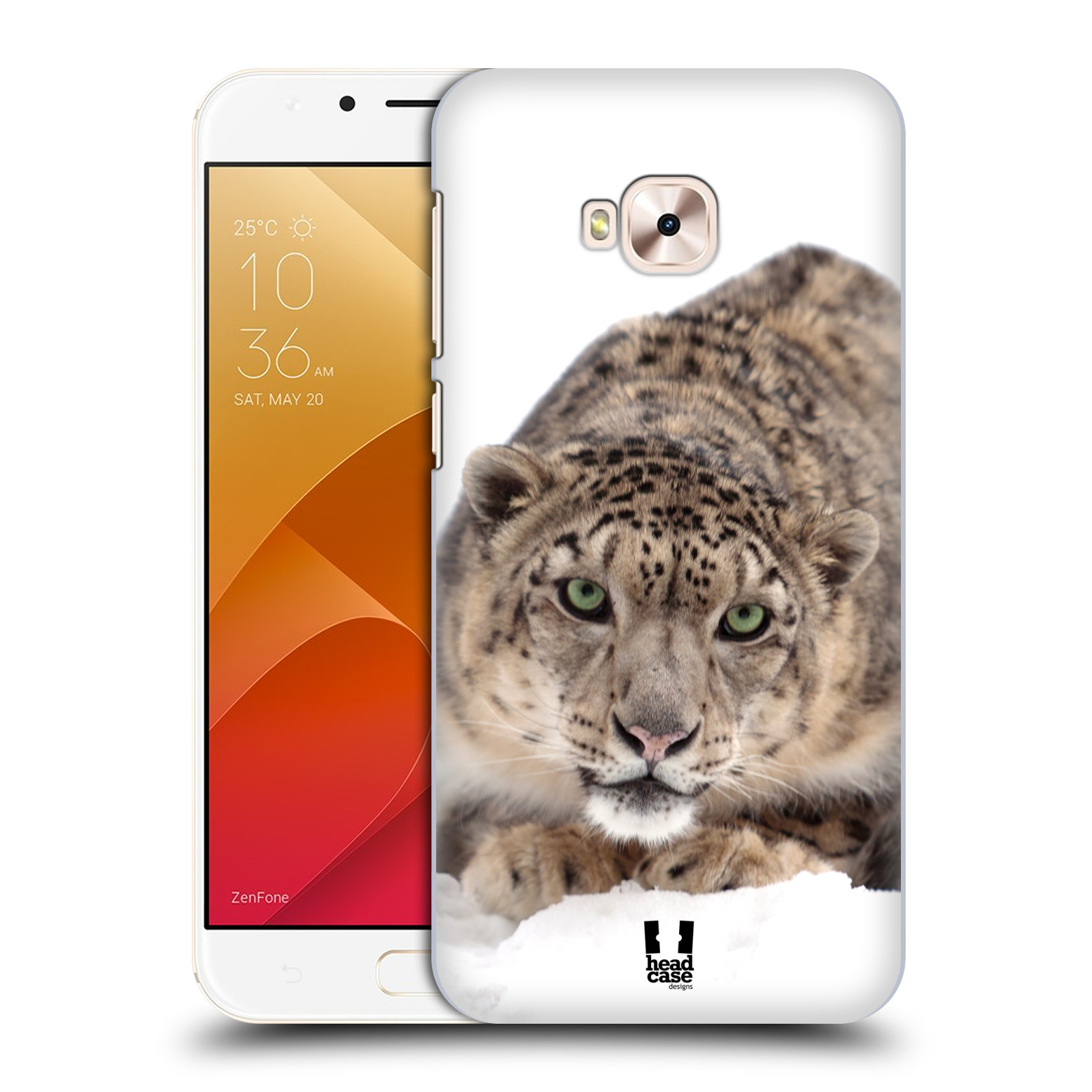 HEAD CASE plastový obal na mobil Asus Zenfone 4 Selfie Pro ZD552KL vzor Divočina, Divoký život a zvířata foto SNĚŽNÝ LEOPARD