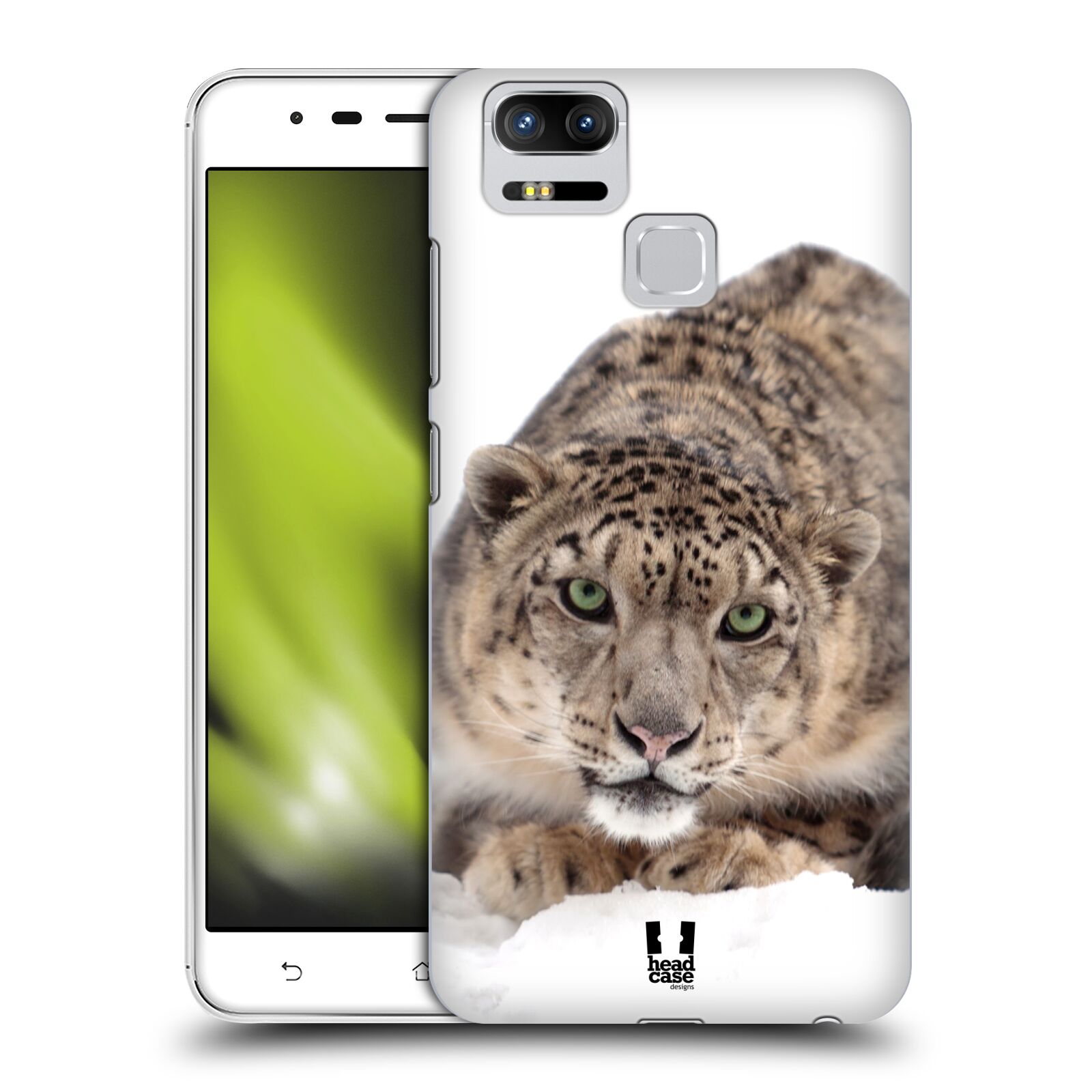 HEAD CASE plastový obal na mobil Asus Zenfone 3 Zoom ZE553KL vzor Divočina, Divoký život a zvířata foto SNĚŽNÝ LEOPARD
