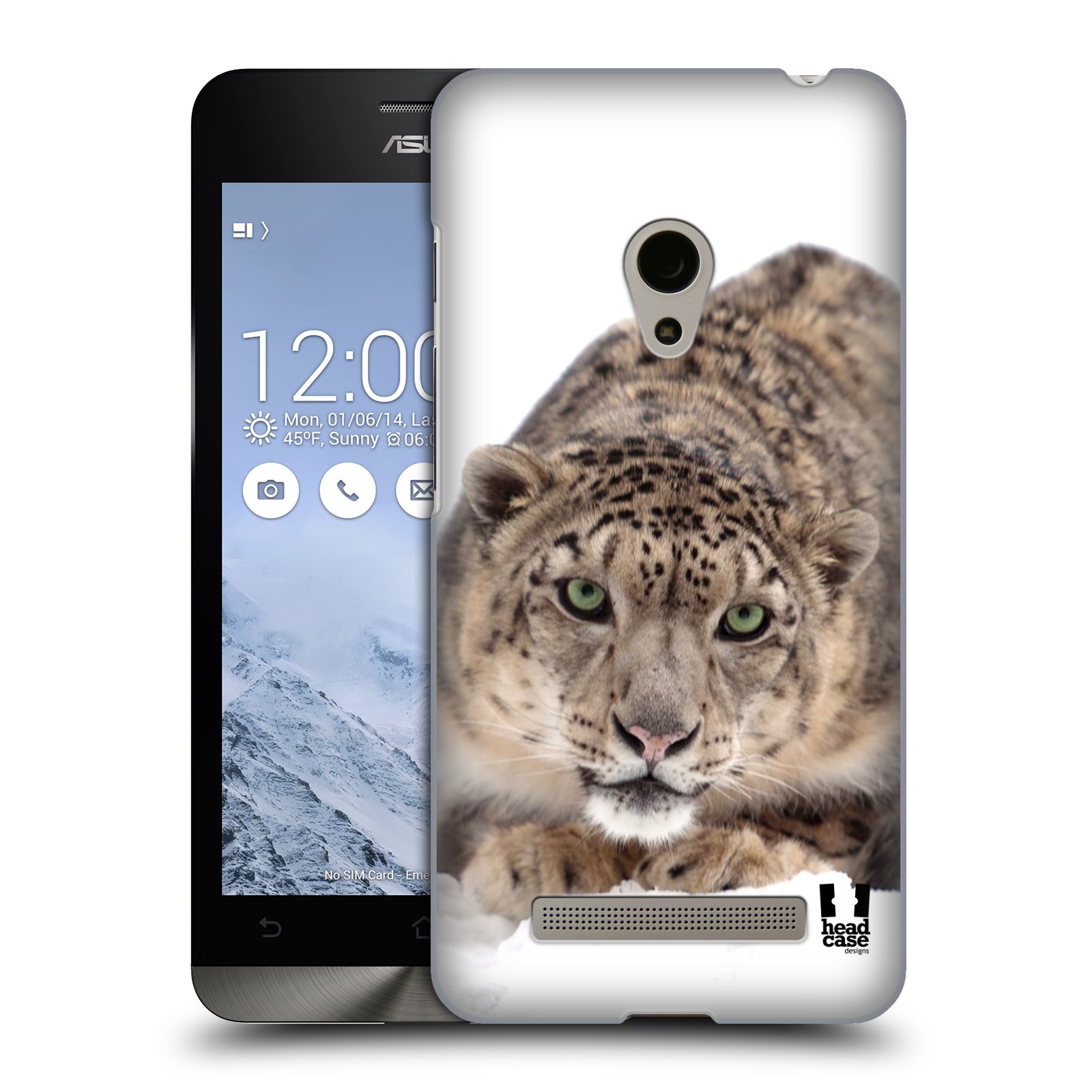 HEAD CASE plastový obal na mobil Asus Zenfone 5 vzor Divočina, Divoký život a zvířata foto SNĚŽNÝ LEOPARD