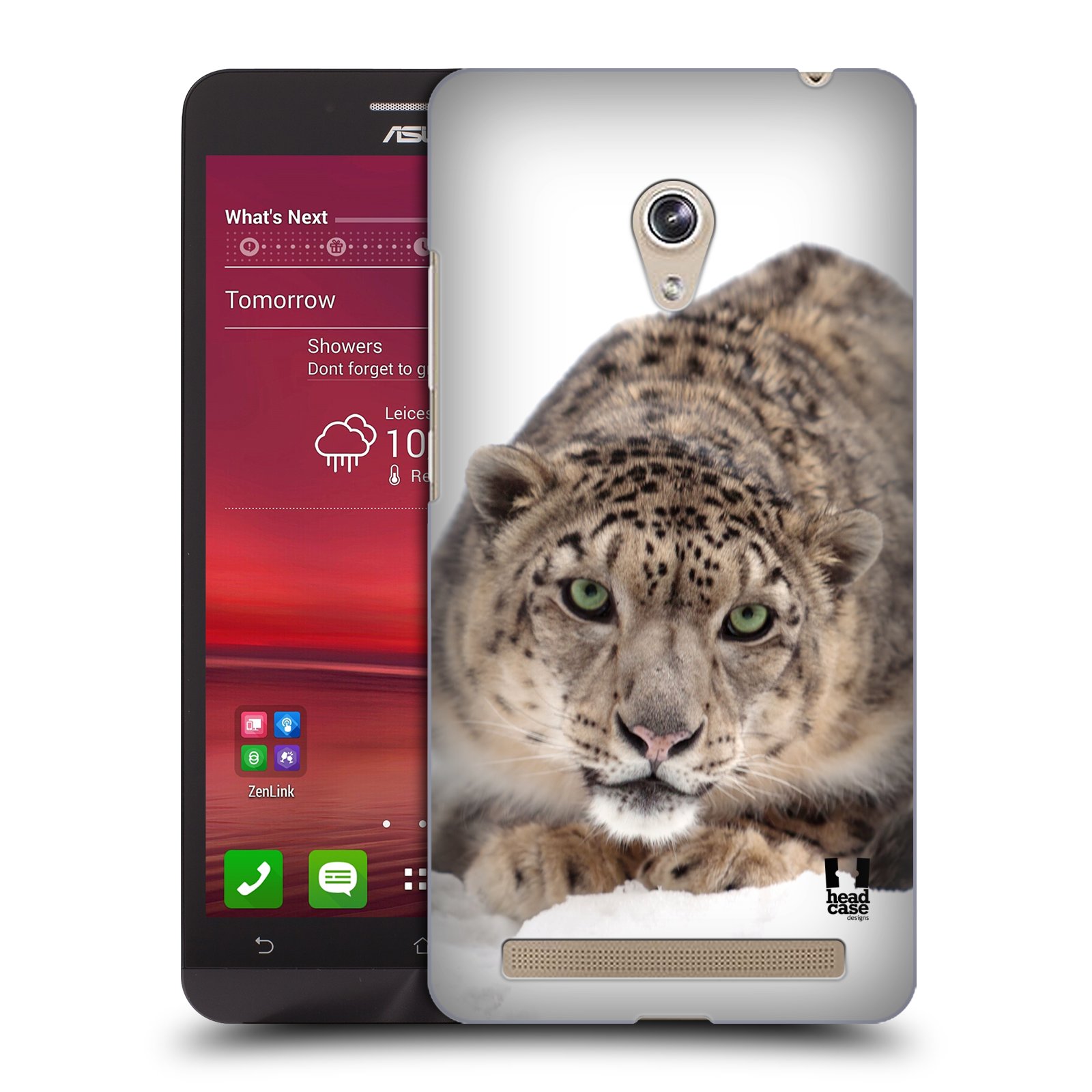 HEAD CASE plastový obal na mobil Asus Zenfone 6 vzor Divočina, Divoký život a zvířata foto SNĚŽNÝ LEOPARD
