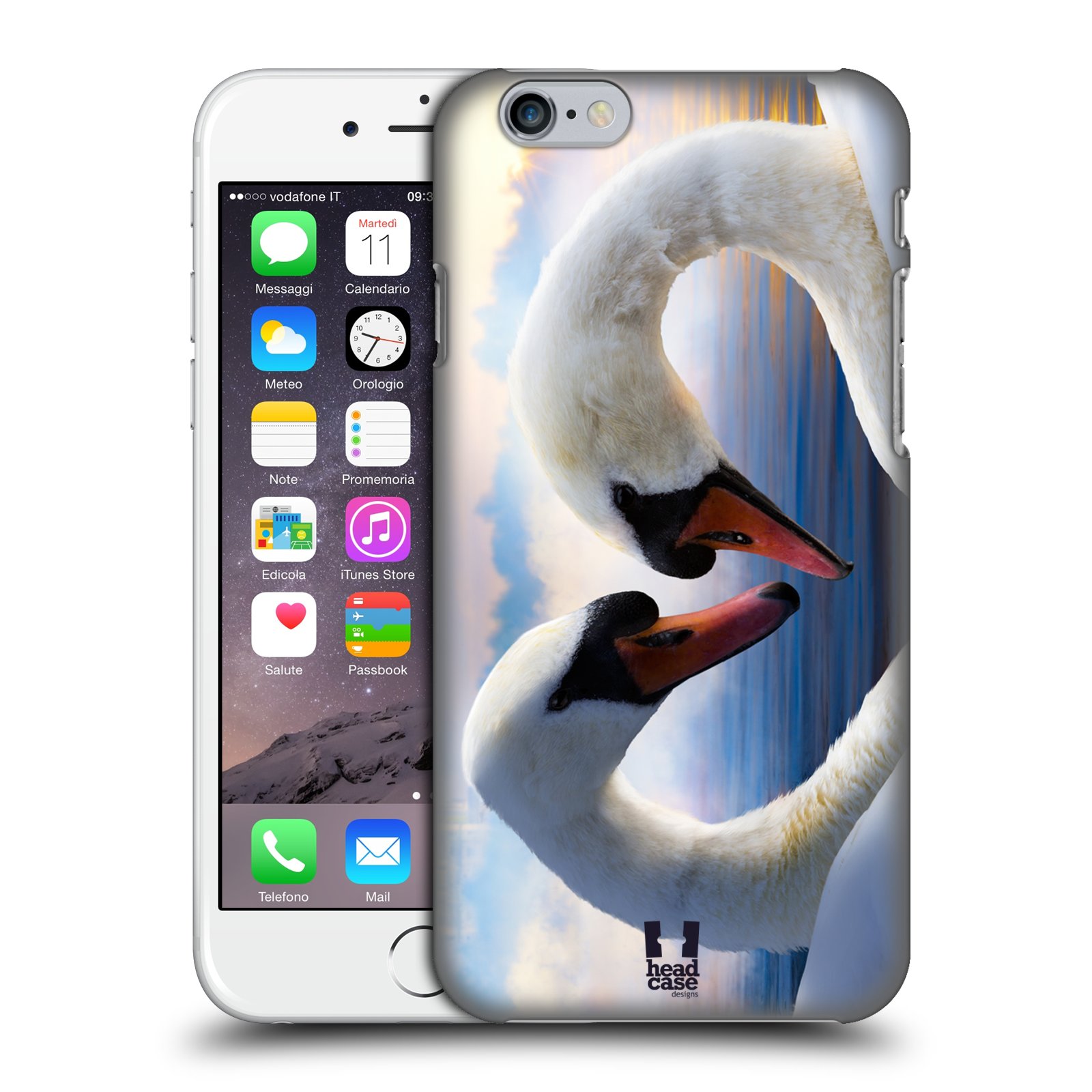 Plastové pouzdro pro mobil Apple Iphone 6/6S vzor Divočina, Divoký život a zvířata foto ZAMILOVANÉ LABUTĚ, LÁSKA