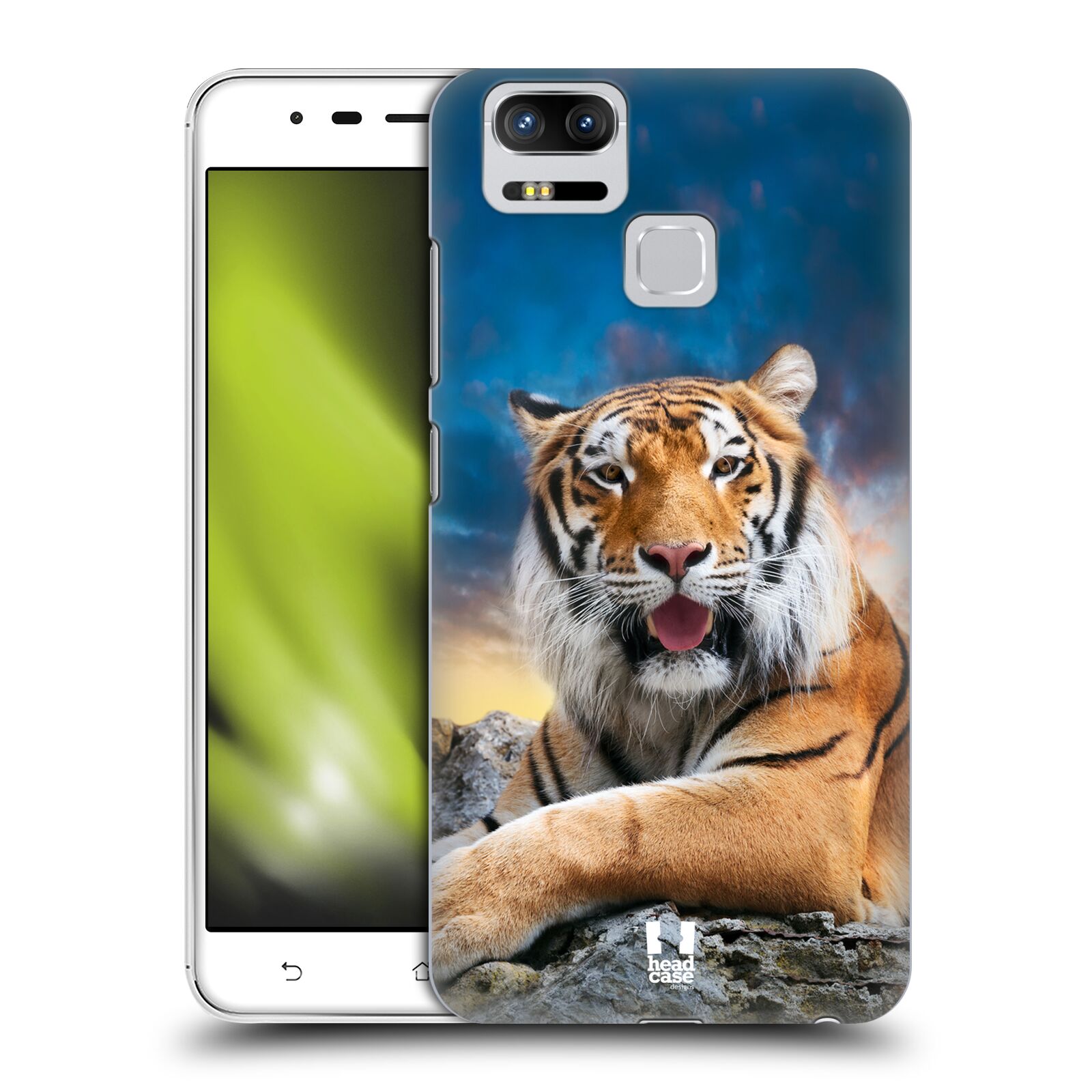  HEAD CASE plastový obal na mobil Asus Zenfone 3 Zoom ZE553KL vzor Divočina, Divoký život a zvířata foto TYGR A NEBE