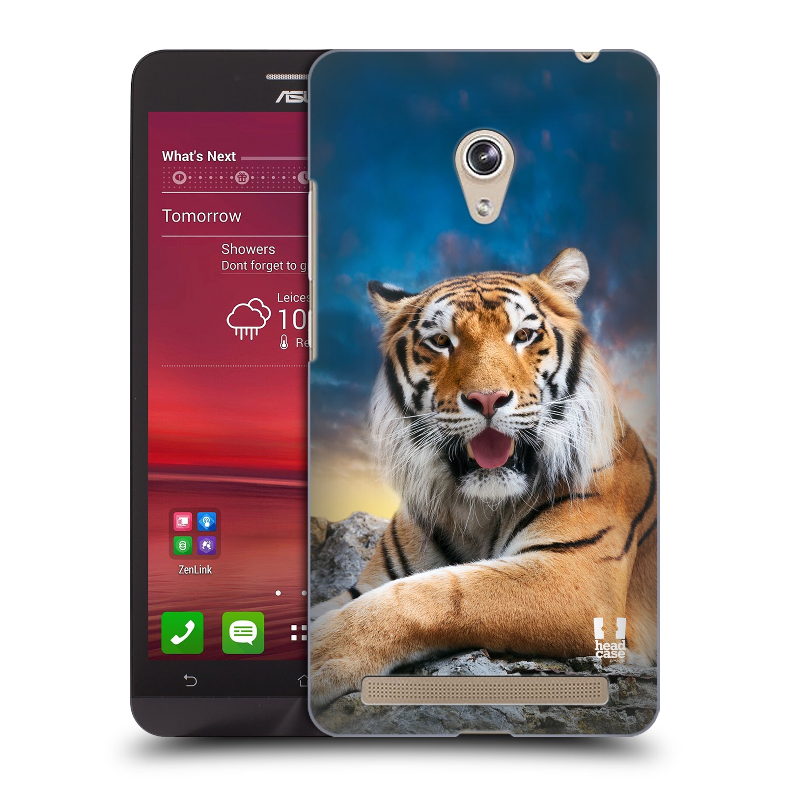 HEAD CASE plastový obal na mobil Asus Zenfone 6 vzor Divočina, Divoký život a zvířata foto TYGR A NEBE