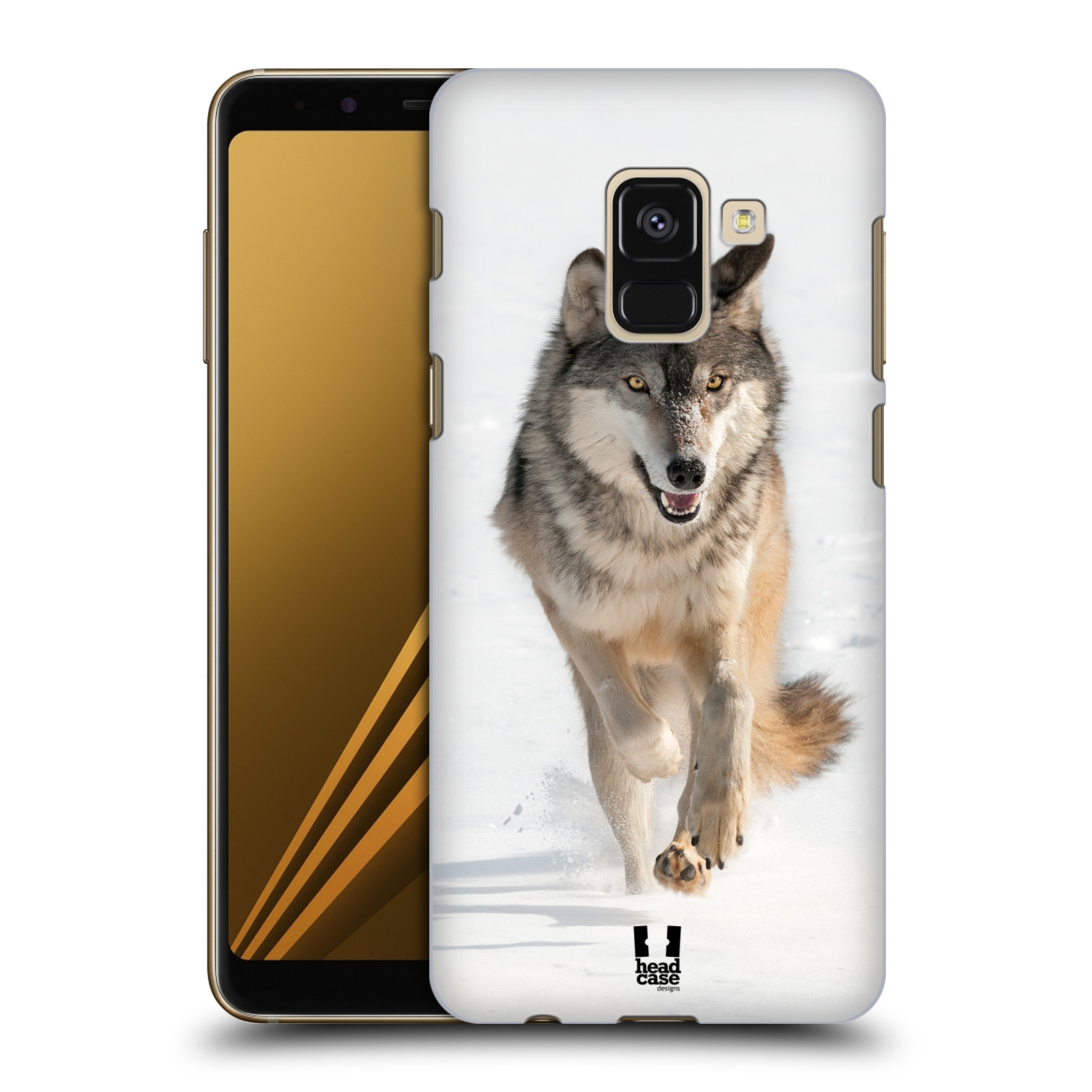 Zadní obal pro mobil Samsung Galaxy A8+ - HEAD CASE - Svět zvířat divoký vlk