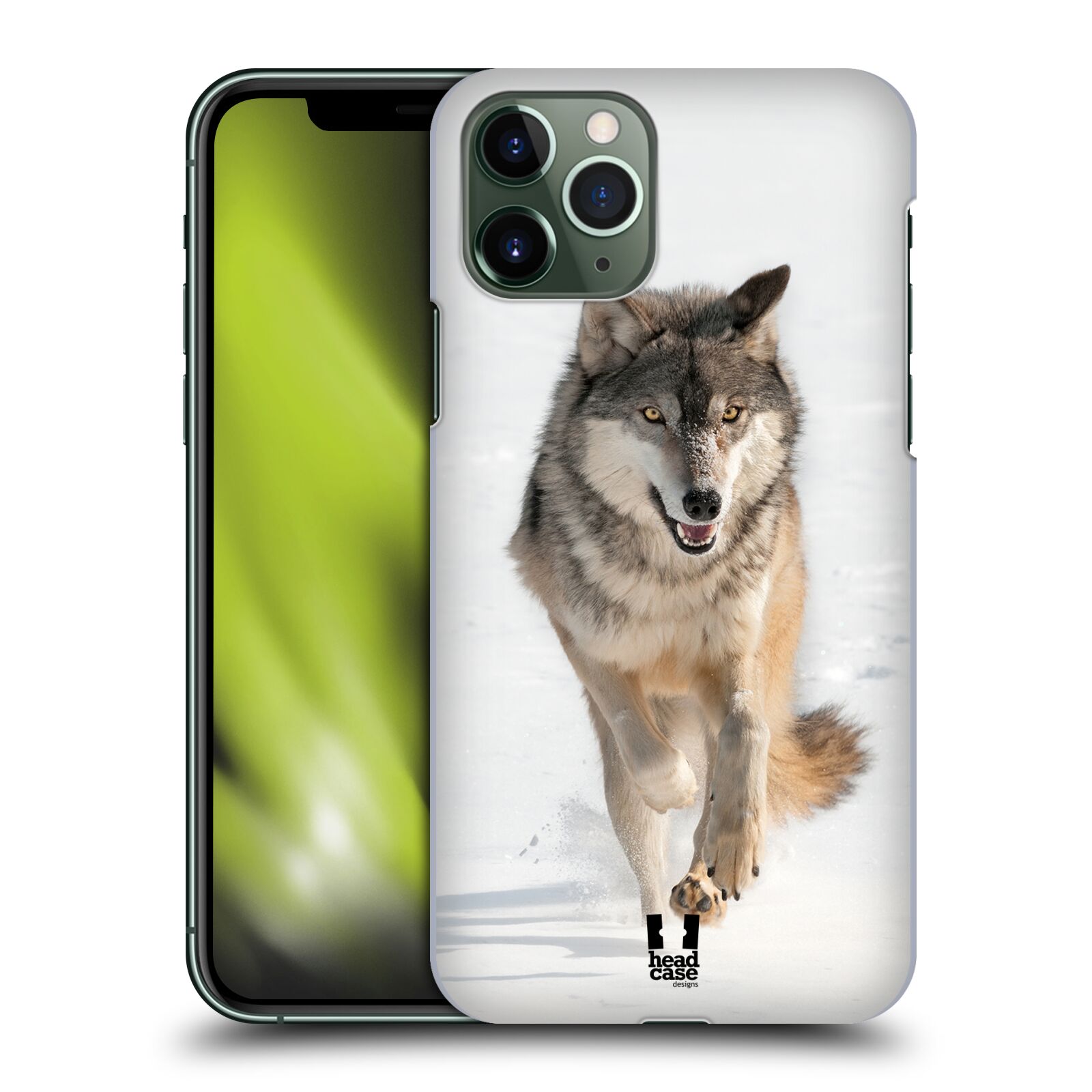 Pouzdro na mobil Apple Iphone 11 PRO - HEAD CASE - vzor Divočina, Divoký život a zvířata foto BĚŽÍCÍ VLK