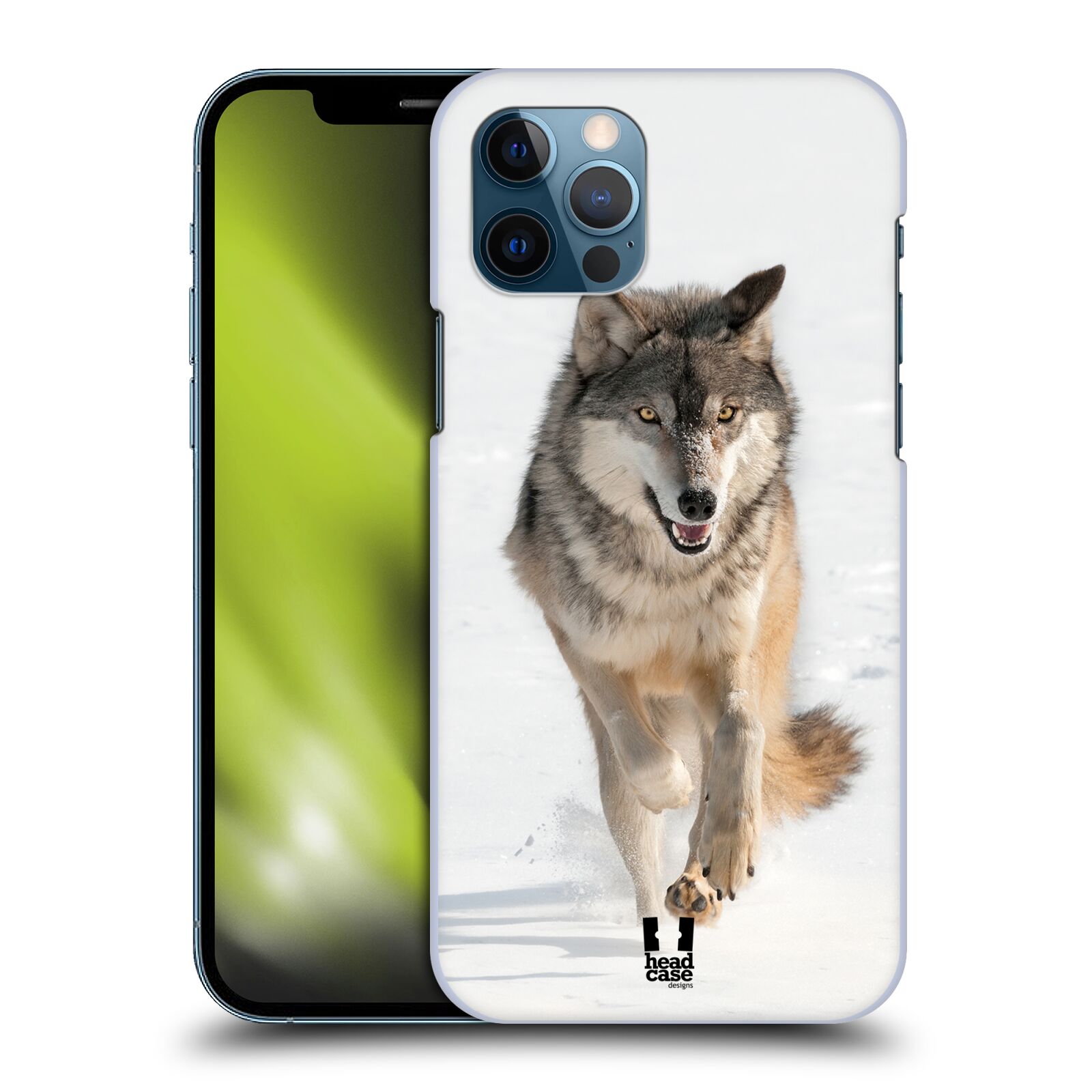 HEAD CASE plastový obal na mobil Apple Iphone 12 / Iphone 12 PRO vzor Divočina, Divoký život a zvířata foto BĚŽÍCÍ VLK