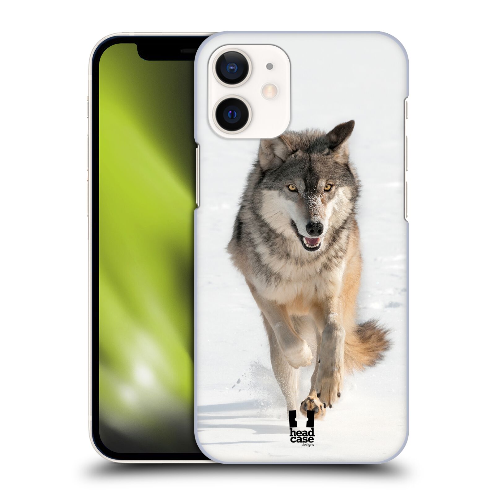 Plastový obal na mobil Apple Iphone 12 MINI vzor Divočina, Divoký život a zvířata foto BĚŽÍCÍ VLK
