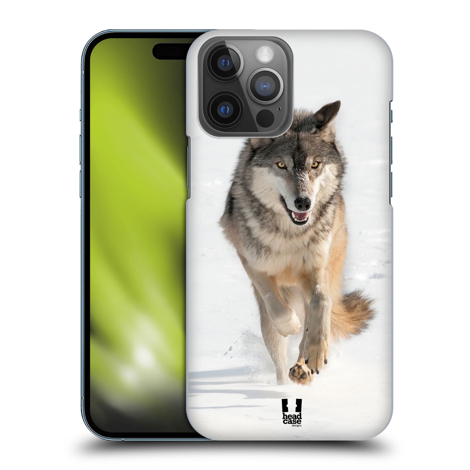 Plastový obal HEAD CASE na mobil Apple Iphone 14 PRO MAX vzor Divočina, Divoký život a zvířata foto BĚŽÍCÍ VLK