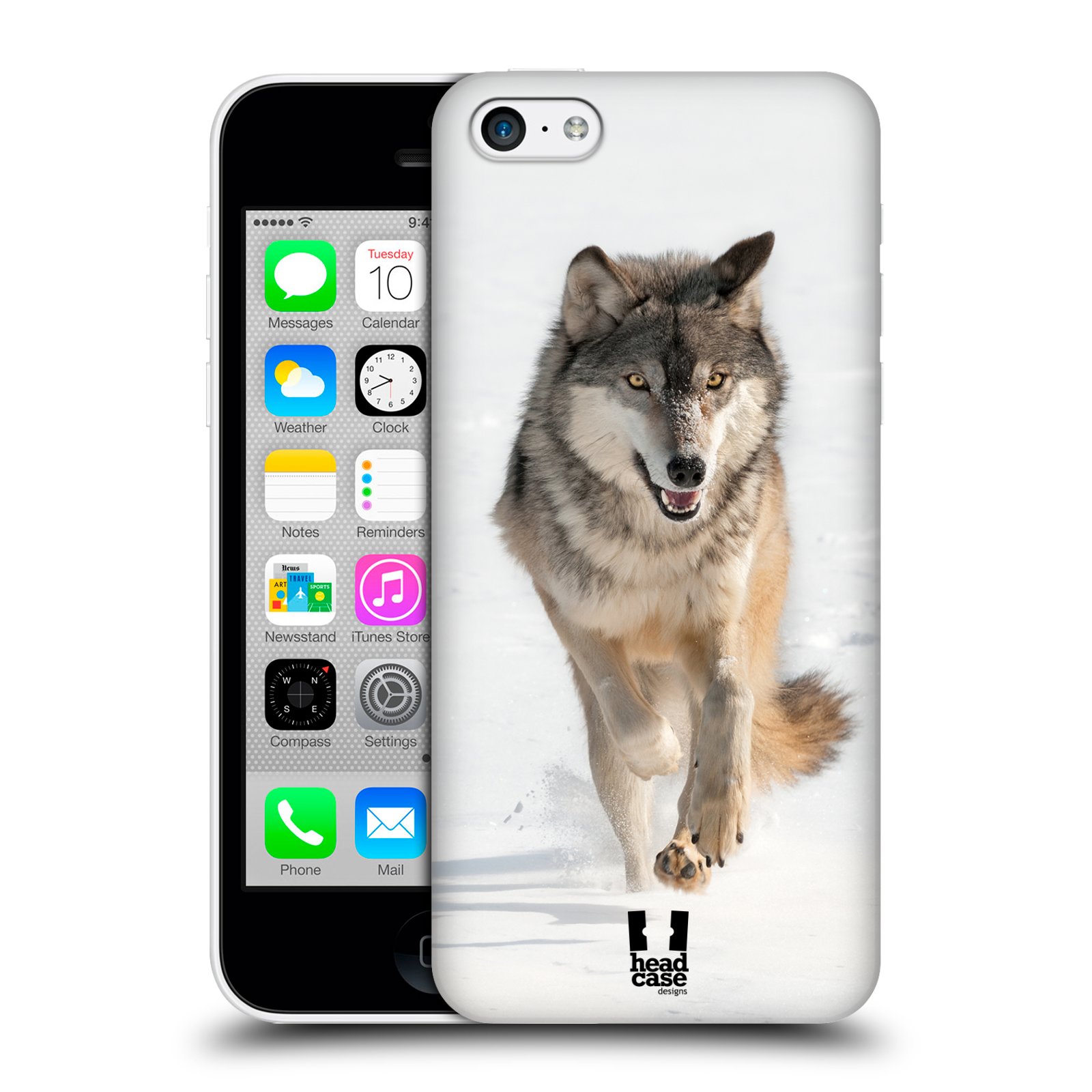 Zadní obal pro mobil Apple Iphone 5C - HEAD CASE - Svět zvířat divoký vlk