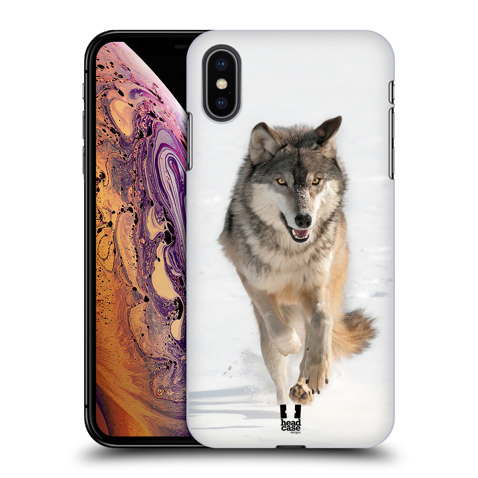 Zadní obal pro mobil Apple Iphone XS MAX - HEAD CASE - Svět zvířat divoký vlk
