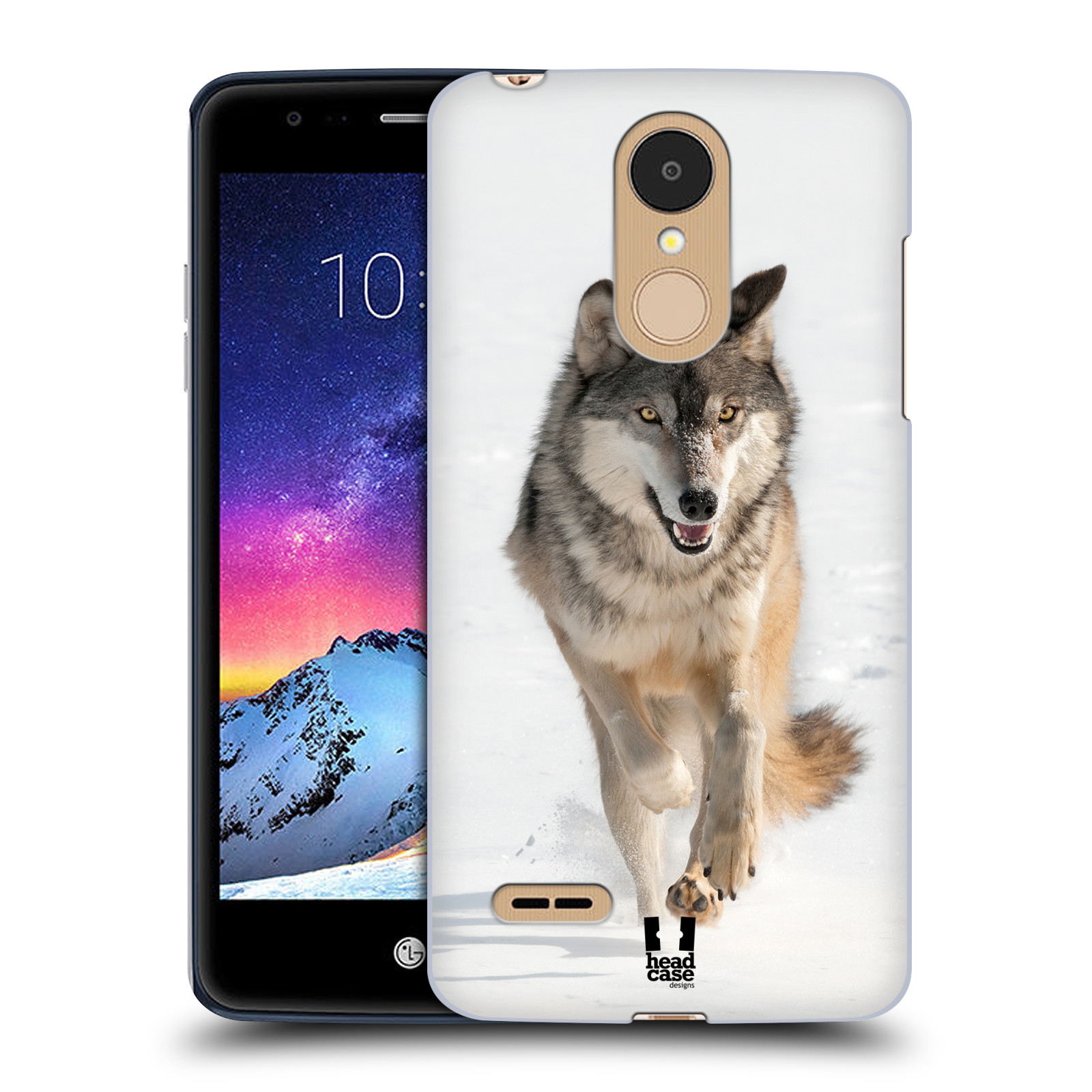 HEAD CASE plastový obal na mobil LG K9 / K8 2018 vzor Divočina, Divoký život a zvířata foto BĚŽÍCÍ VLK
