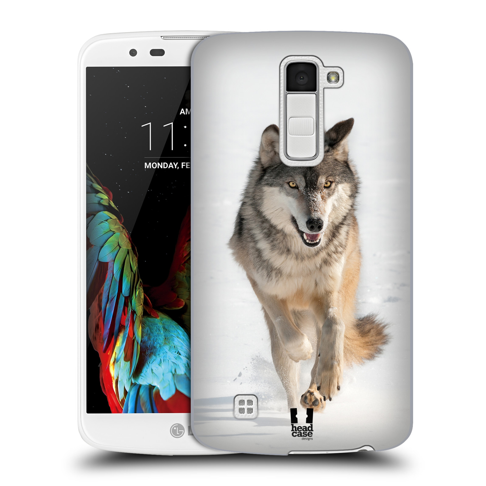 HEAD CASE plastový obal na mobil LG K10 vzor Divočina, Divoký život a zvířata foto BĚŽÍCÍ VLK