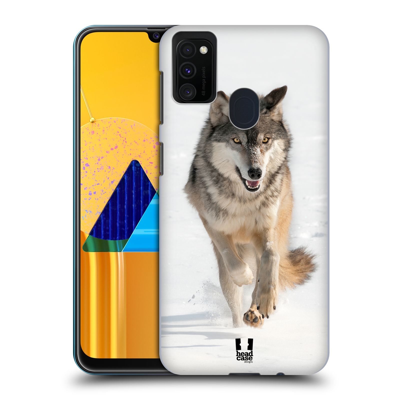 Zadní obal pro mobil Samsung Galaxy M21 - HEAD CASE - Svět zvířat divoký vlk
