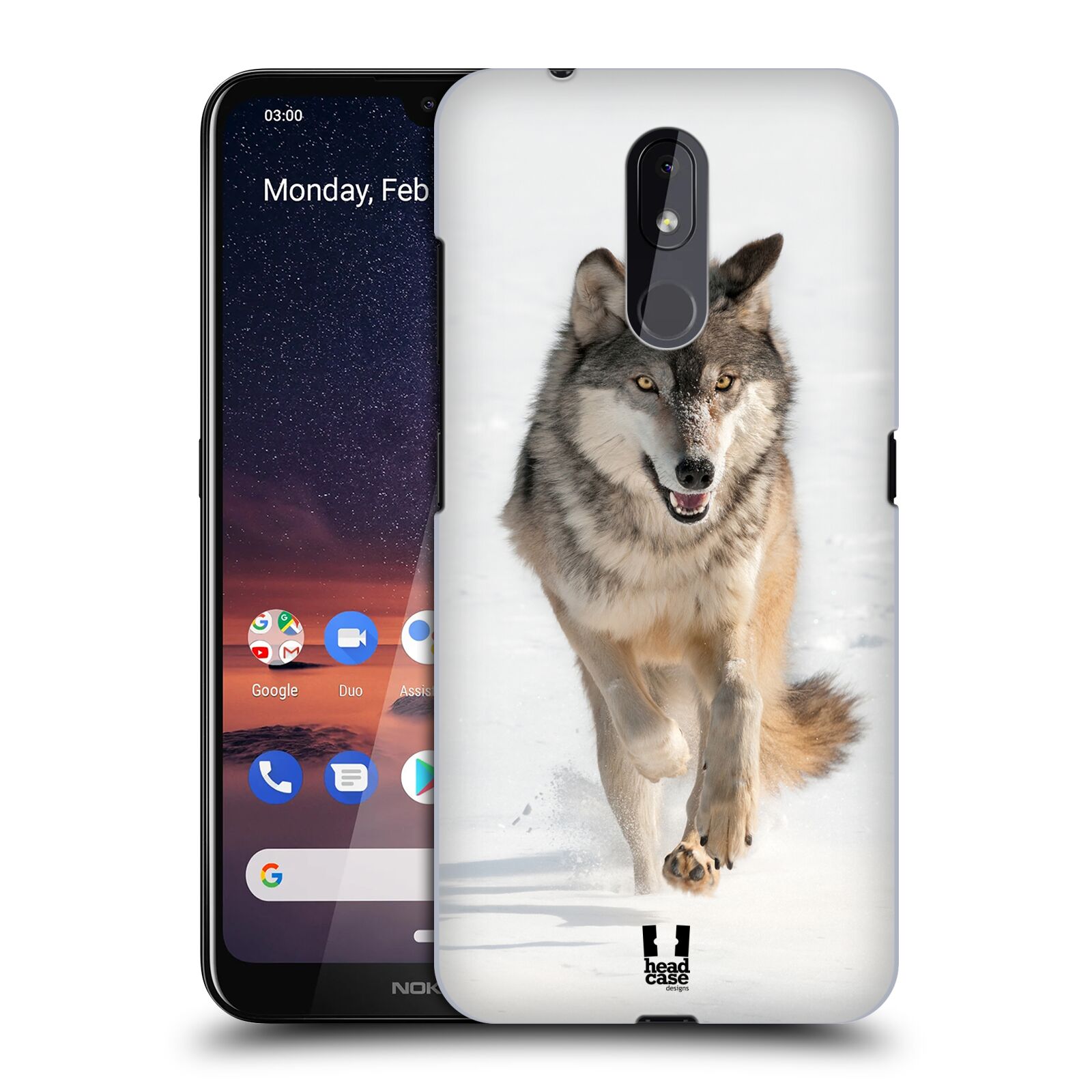 Pouzdro na mobil Nokia 3.2 - HEAD CASE - vzor Divočina, Divoký život a zvířata foto BĚŽÍCÍ VLK