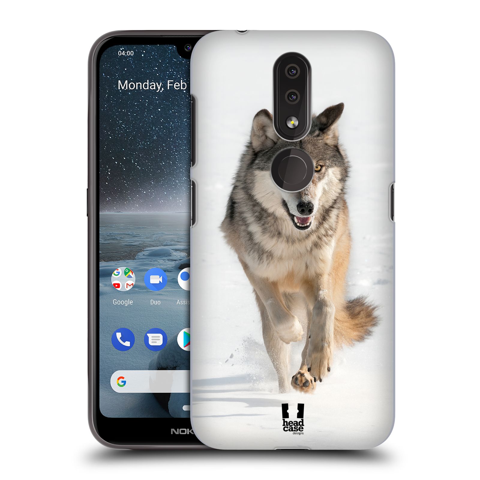 Pouzdro na mobil Nokia 4.2 - HEAD CASE - vzor Divočina, Divoký život a zvířata foto BĚŽÍCÍ VLK