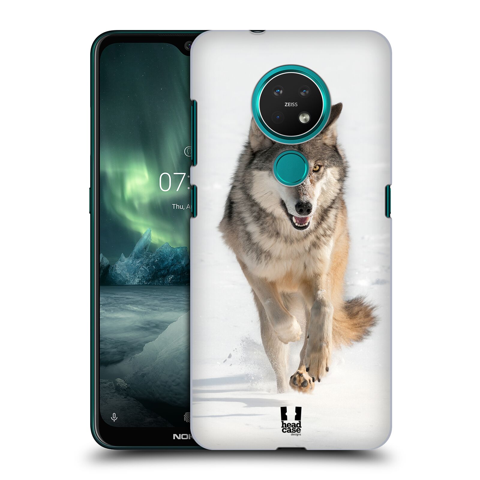 Pouzdro na mobil NOKIA 7.2 - HEAD CASE - vzor Divočina, Divoký život a zvířata foto BĚŽÍCÍ VLK