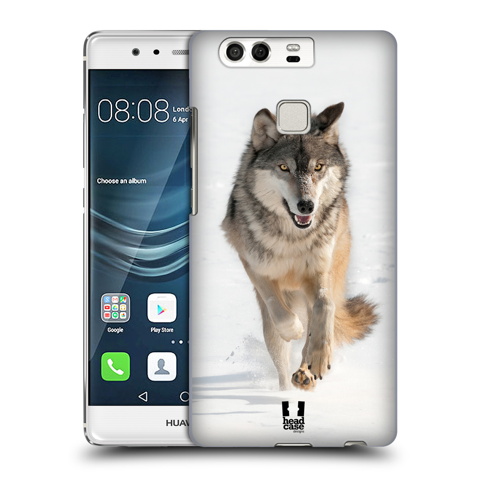 HEAD CASE plastový obal na mobil Huawei P9 / P9 DUAL SIM vzor Divočina, Divoký život a zvířata foto BĚŽÍCÍ VLK