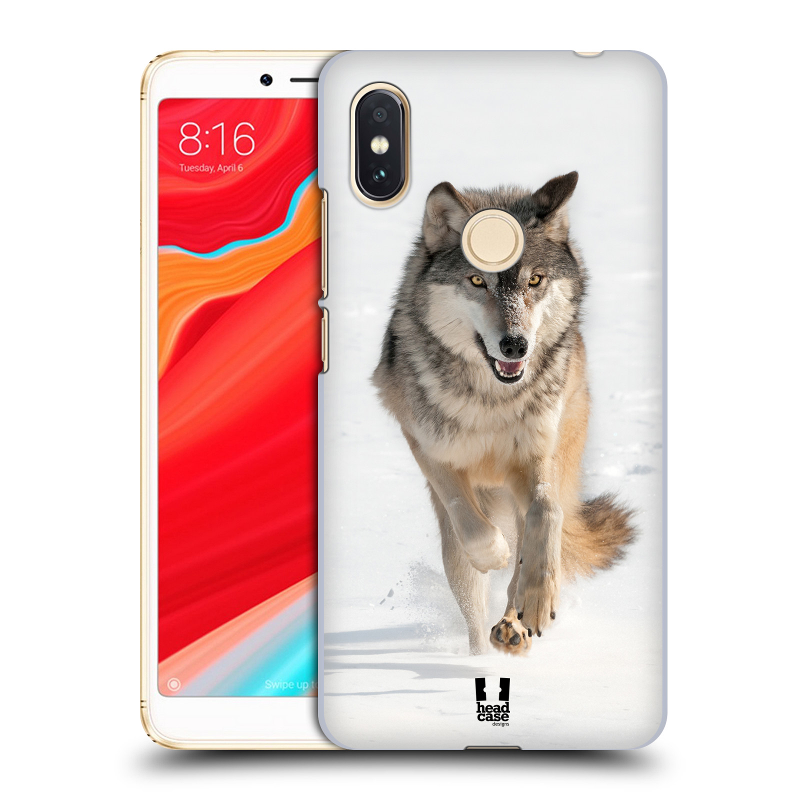HEAD CASE plastový obal na mobil Xiaomi Redmi S2 vzor Divočina, Divoký život a zvířata foto BĚŽÍCÍ VLK