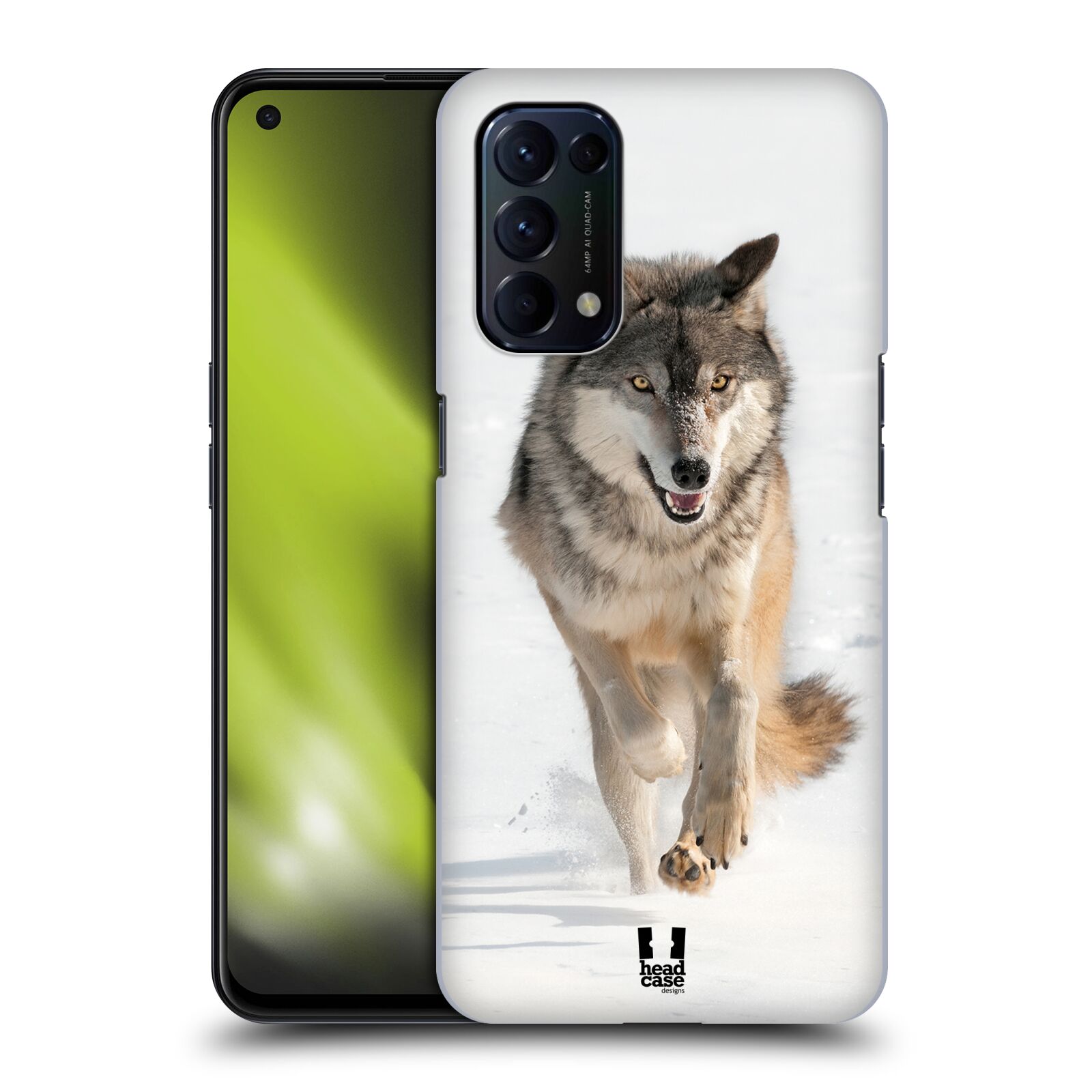 Zadní obal pro mobil Oppo Reno 5 (5G) - HEAD CASE - Svět zvířat divoký vlk