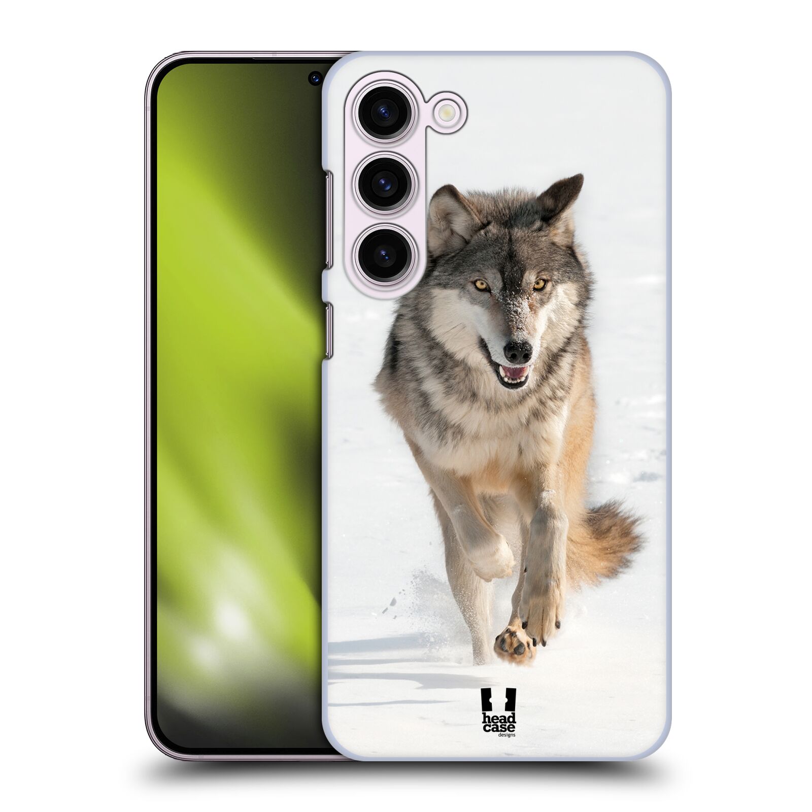 Plastový obal HEAD CASE na mobil Samsung Galaxy S23+ vzor Divočina, Divoký život a zvířata foto BĚŽÍCÍ VLK