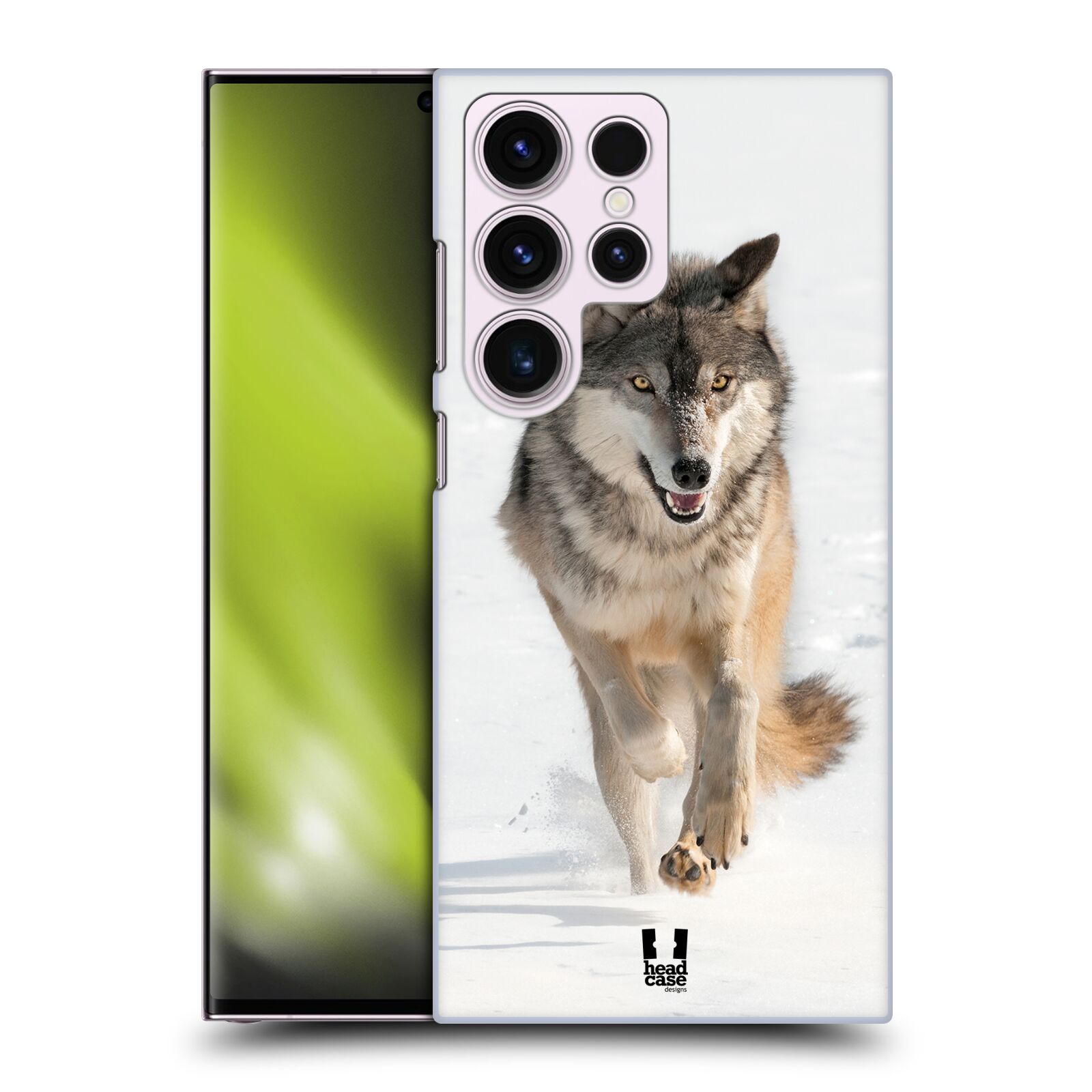 Plastový obal HEAD CASE na mobil Samsung Galaxy S23 ULTRA vzor Divočina, Divoký život a zvířata foto BĚŽÍCÍ VLK