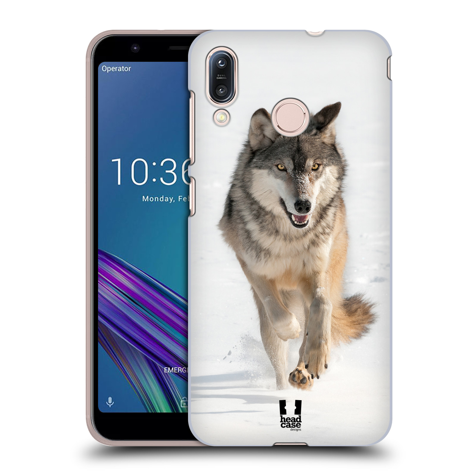 Zadní obal pro mobil Asus Zenfone Max (M1) ZB555KL - HEAD CASE - Svět zvířat divoký vlk