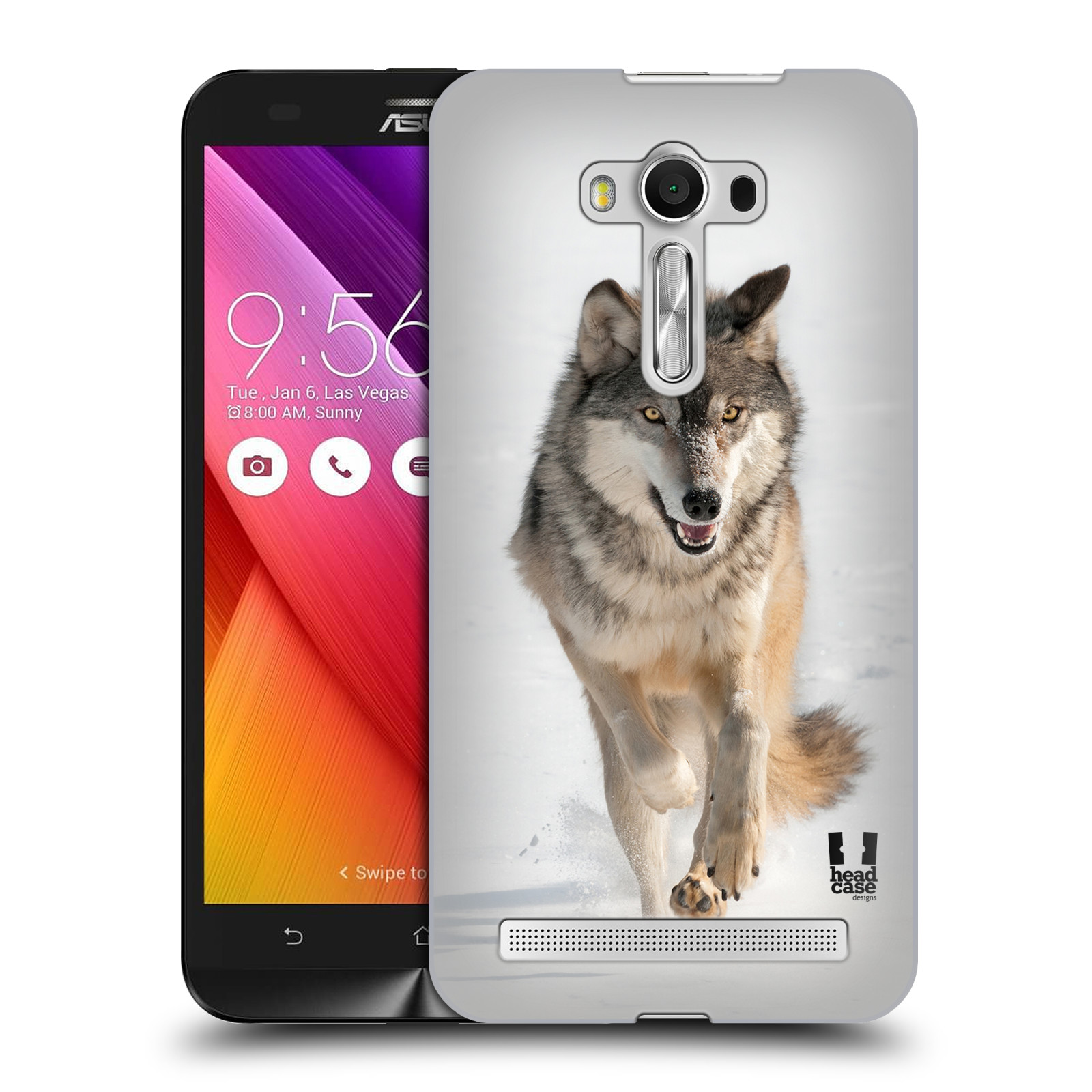 HEAD CASE plastový obal na mobil Asus Zenfone 2 LASER (5,5 displej ZE550KL) vzor Divočina, Divoký život a zvířata foto BĚŽÍCÍ VLK