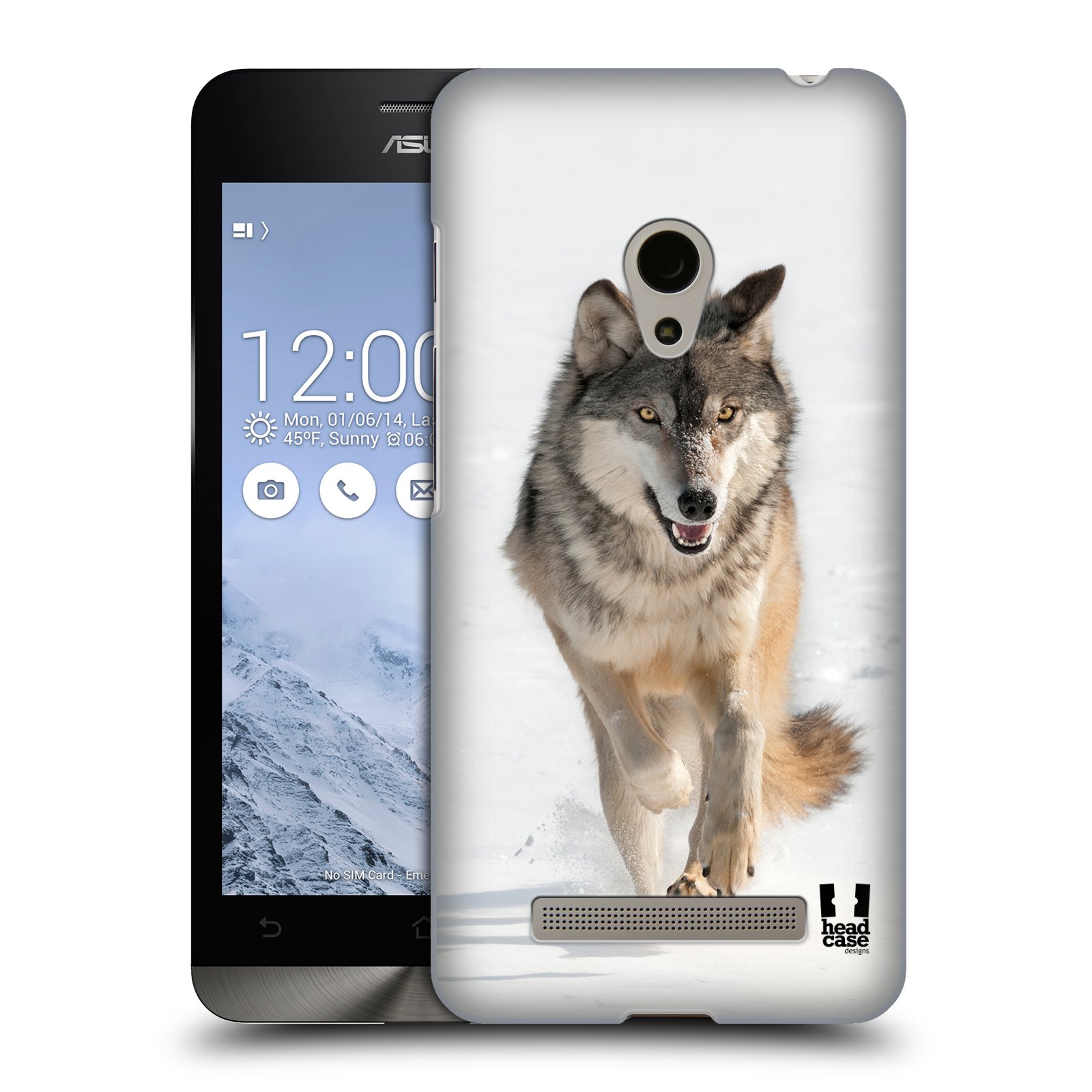 HEAD CASE plastový obal na mobil Asus Zenfone 5 vzor Divočina, Divoký život a zvířata foto BĚŽÍCÍ VLK