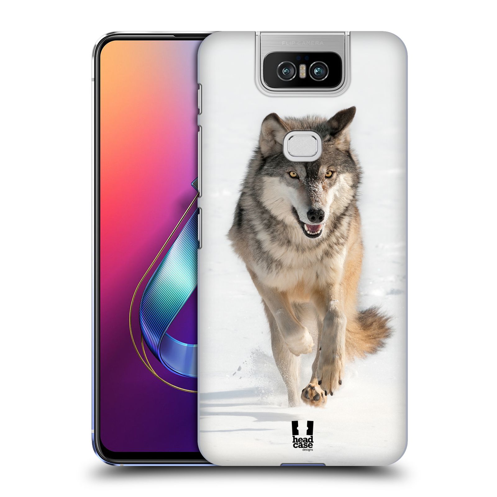 Zadní obal pro mobil Asus Zenfone 6 ZS630KL - HEAD CASE - Svět zvířat divoký vlk