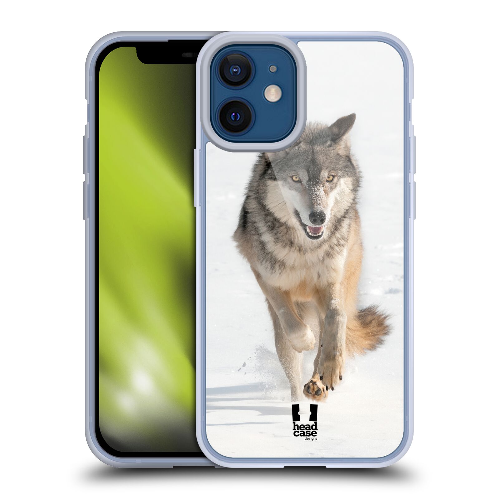 Plastový obal na mobil Apple Iphone 12 MINI vzor Divočina, Divoký život a zvířata foto BĚŽÍCÍ VLK
