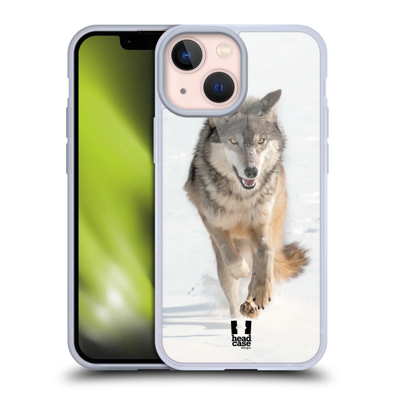 Plastový obal HEAD CASE na mobil Apple Iphone 13 MINI vzor Divočina, Divoký život a zvířata foto BĚŽÍCÍ VLK
