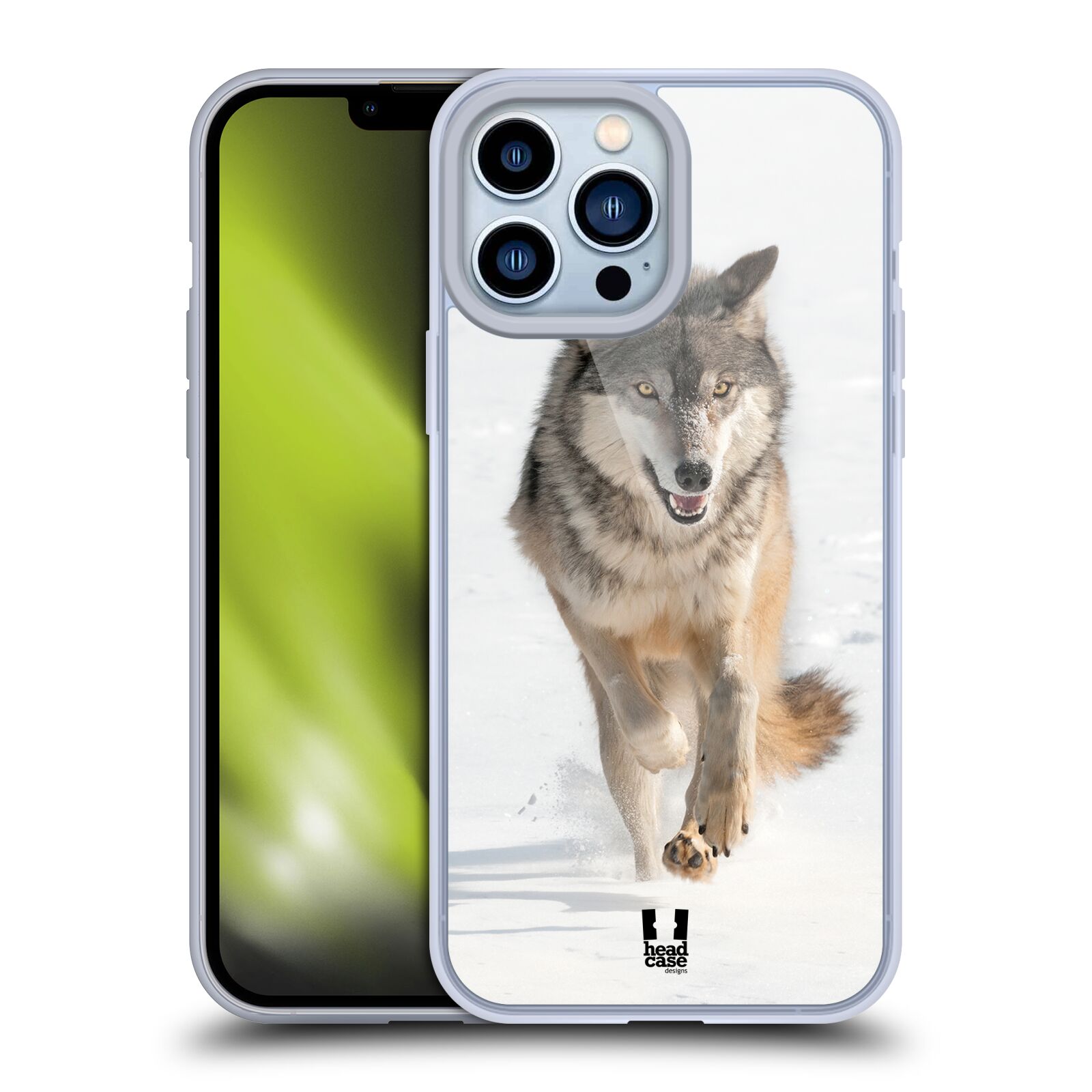 Plastový obal HEAD CASE na mobil Apple Iphone 13 PRO MAX vzor Divočina, Divoký život a zvířata foto BĚŽÍCÍ VLK