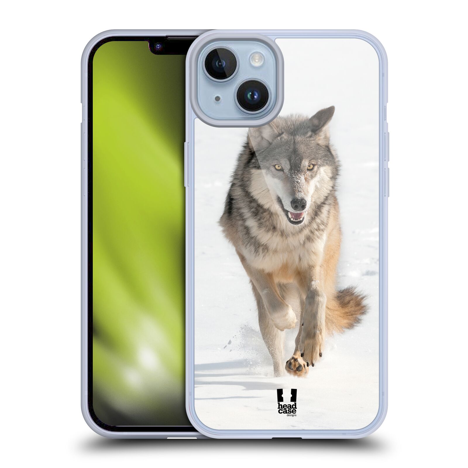 Plastový obal HEAD CASE na mobil Apple Iphone 14 PLUS vzor Divočina, Divoký život a zvířata foto BĚŽÍCÍ VLK