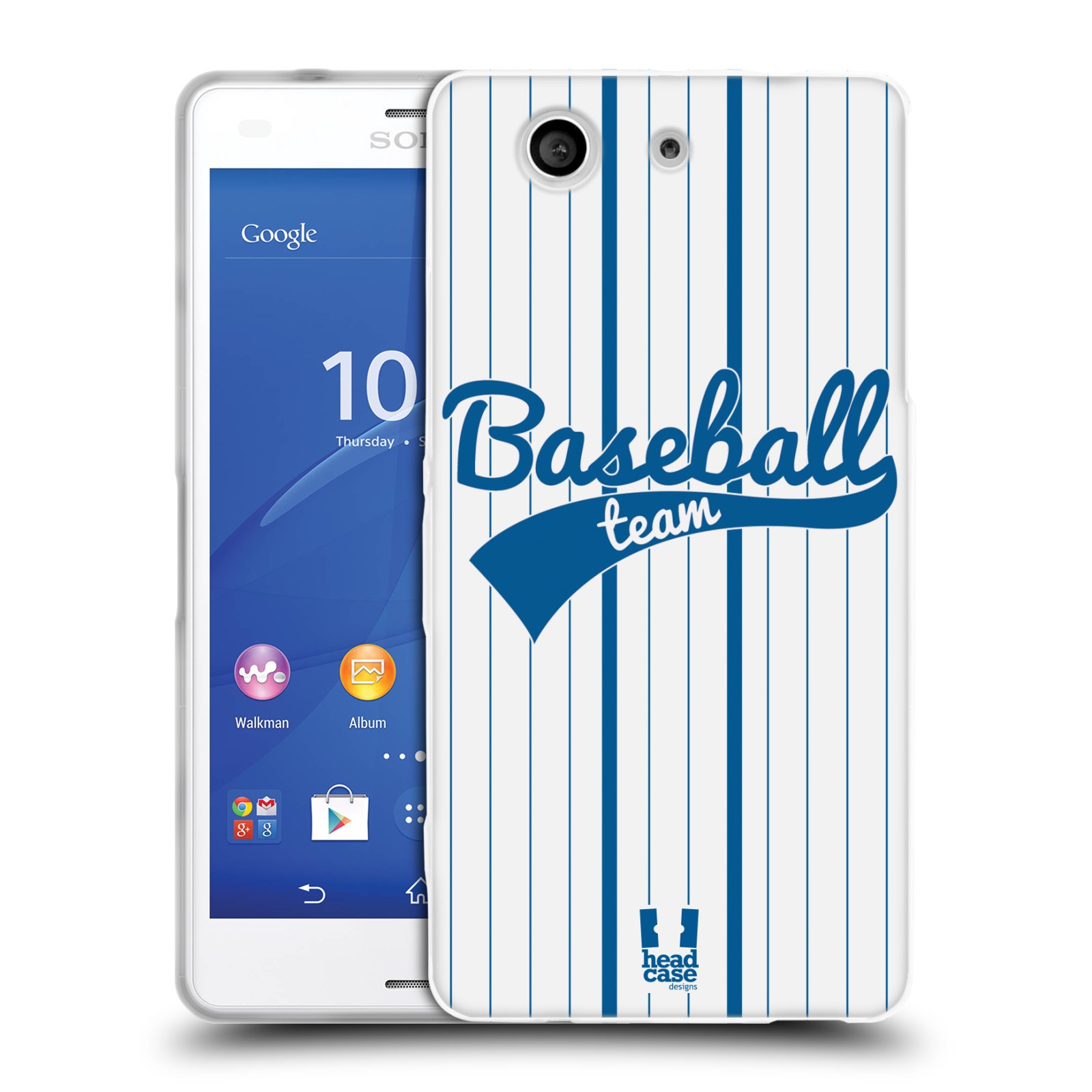 HEAD CASE silikonový obal na mobil Sony Xperia Z3 COMPACT Sportovní dres Baseball