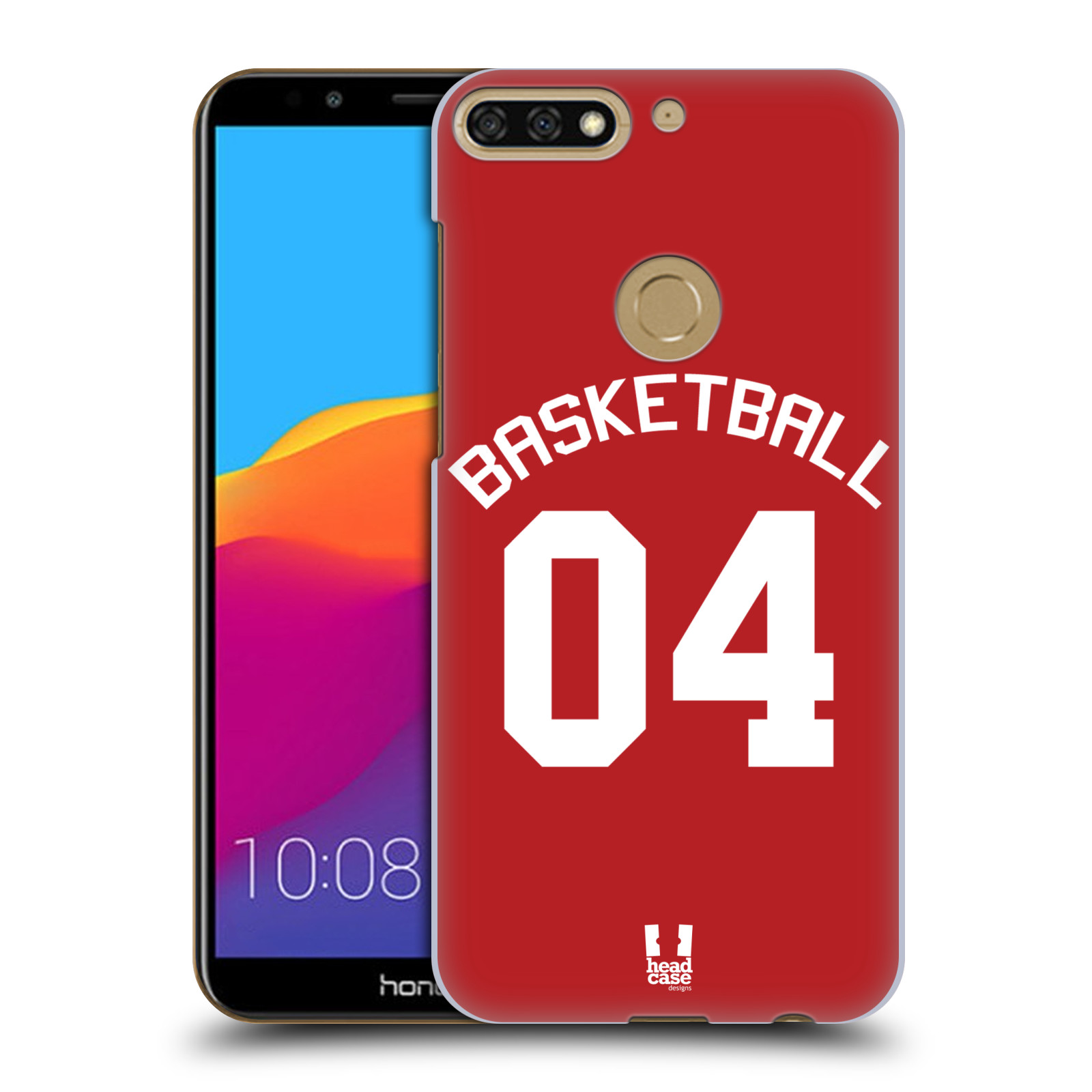 HEAD CASE plastový obal na mobil Honor 7c Sportovní dres Basketbal červený