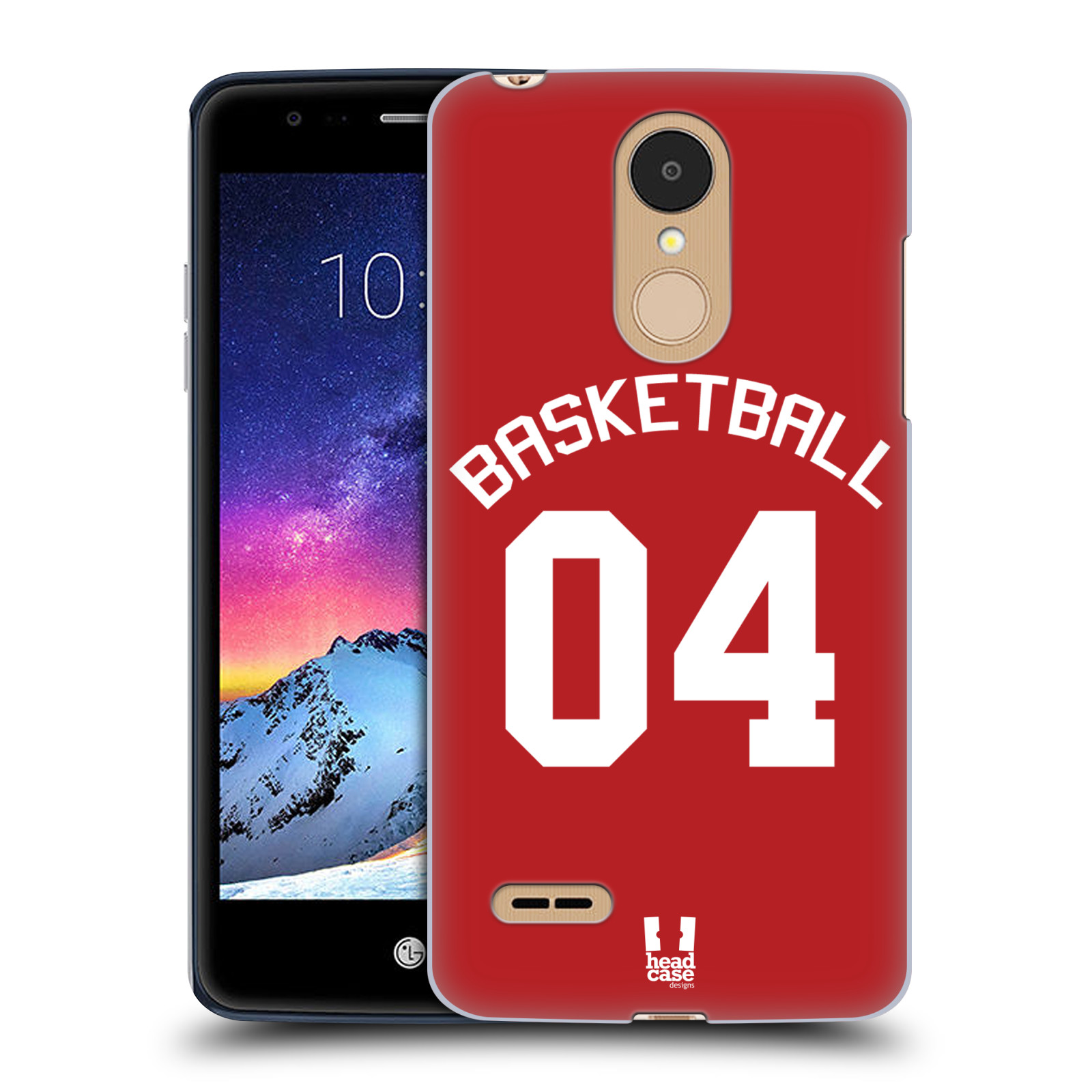HEAD CASE plastový obal na mobil LG K9 / K8 2018 Sportovní dres Basketbal červený