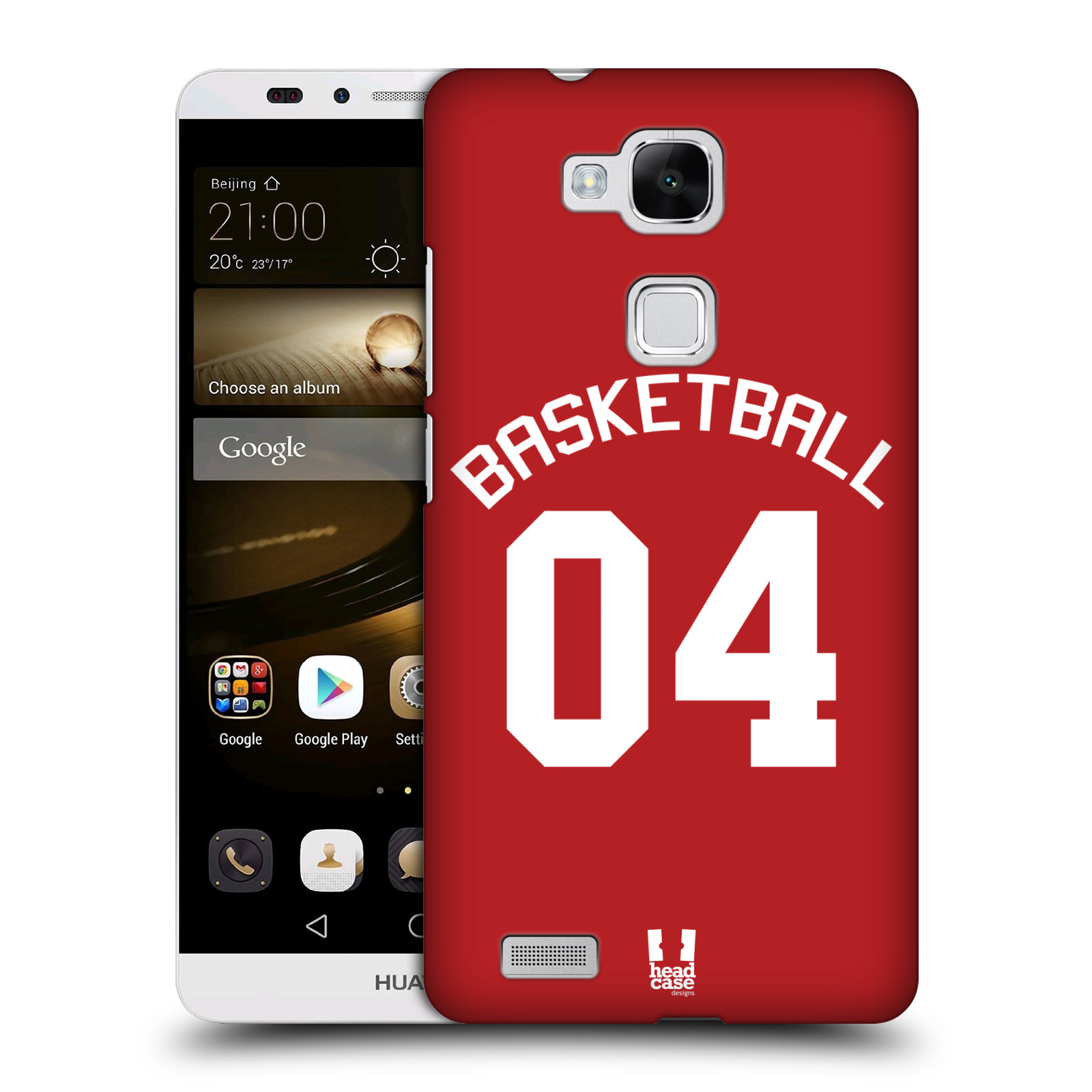 HEAD CASE plastový obal na mobil Huawei Mate 7 Sportovní dres Basketbal červený