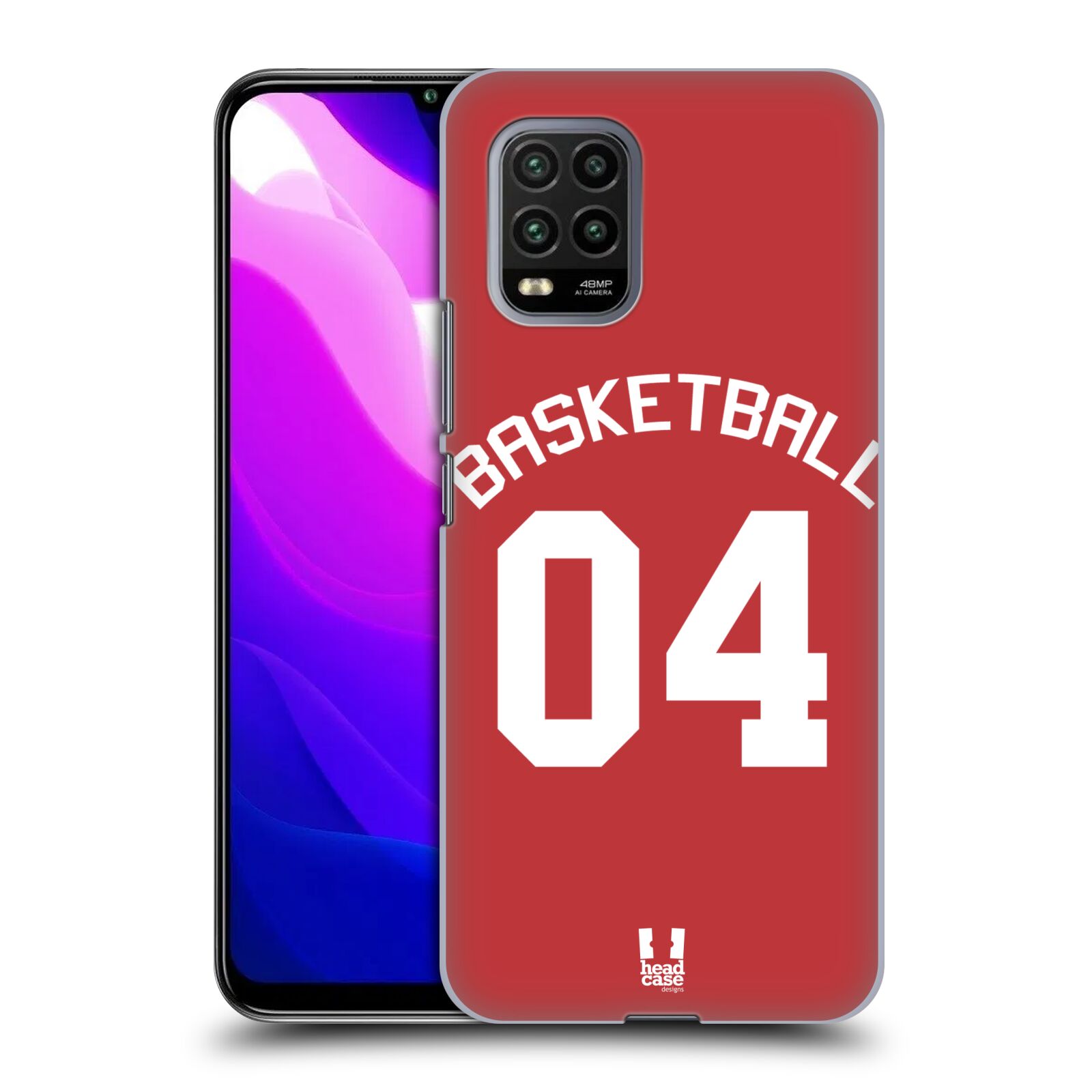 Zadní kryt, obal na mobil Xiaomi Mi 10 LITE Sportovní dres Basketbal červený